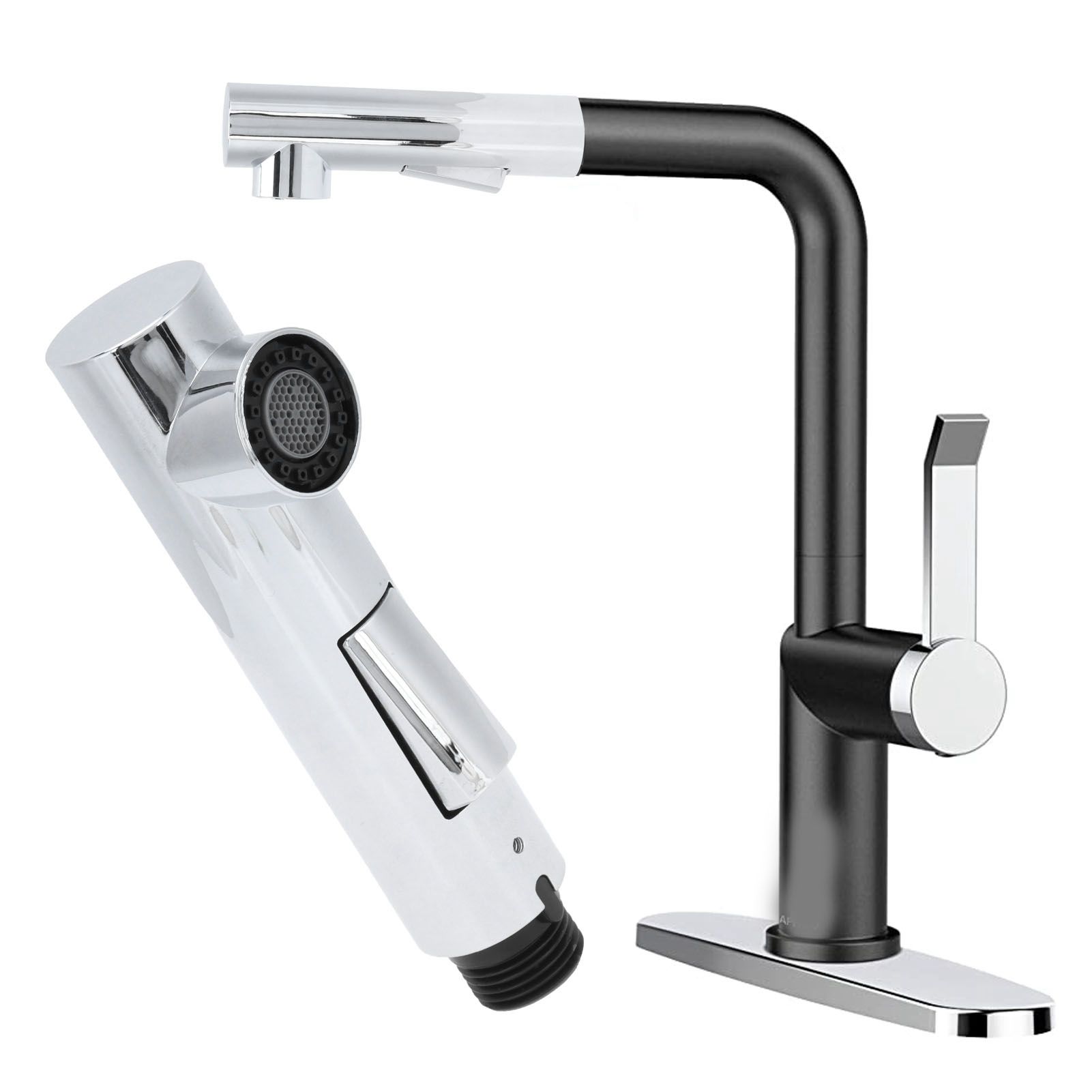 G1/2 Pull Out Faucet Spray Shower Head Kitchen Bathroom Sink Faucet view 11