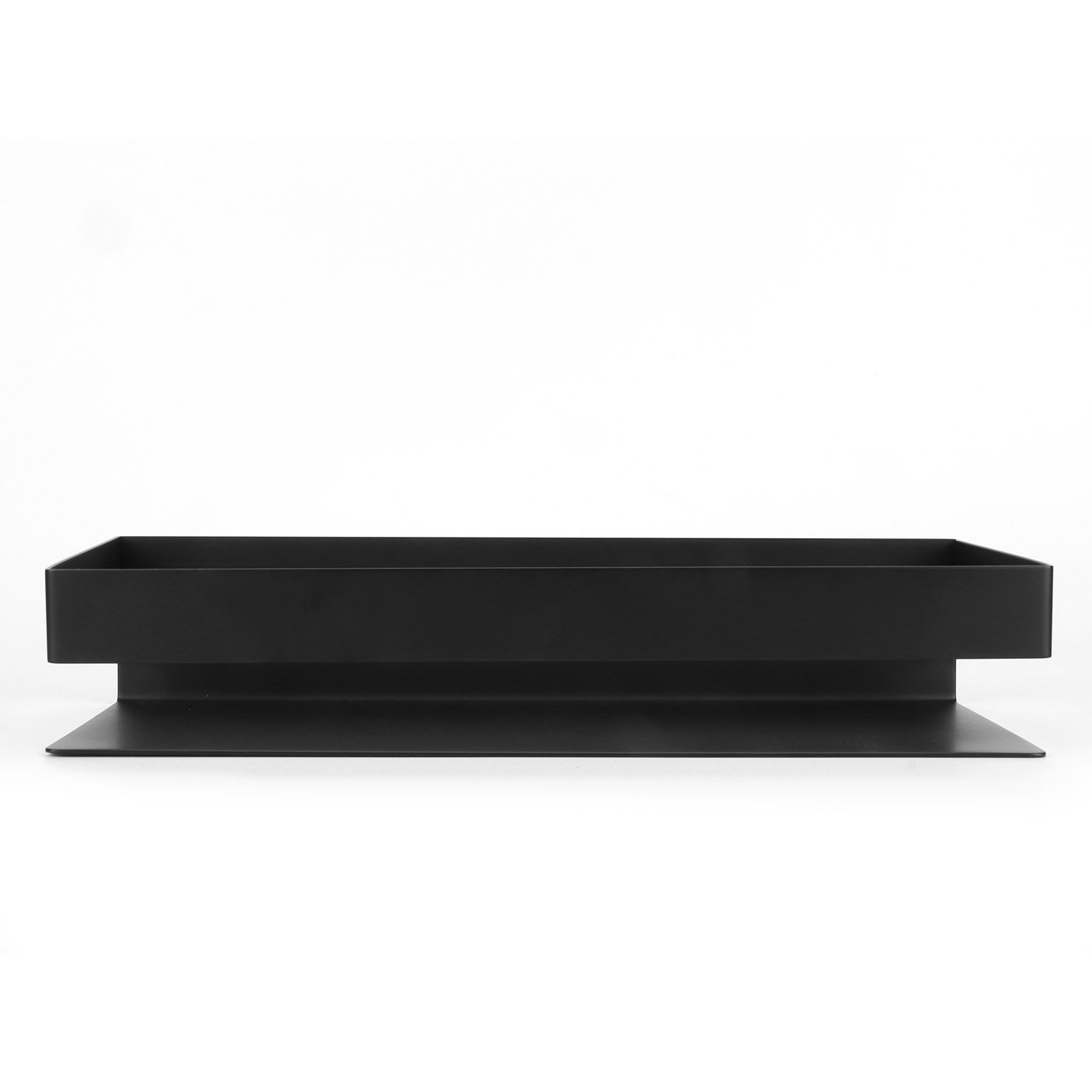 30cm Matt Black Shelf Stainless Steel Bathroom Shelf Kitchen Storage Rack for view 7