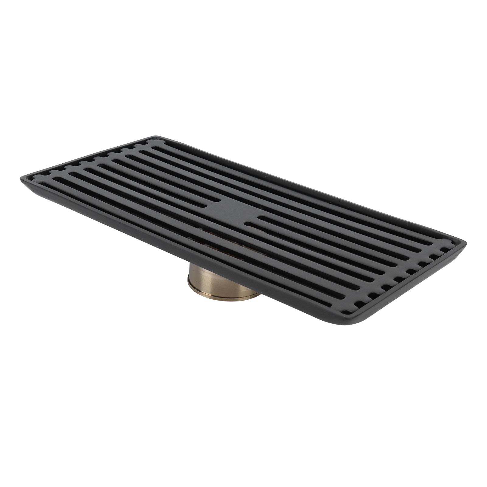 Black Floor Drain with Removable Cover Stainless Steel Bathroom Kitchen view 5