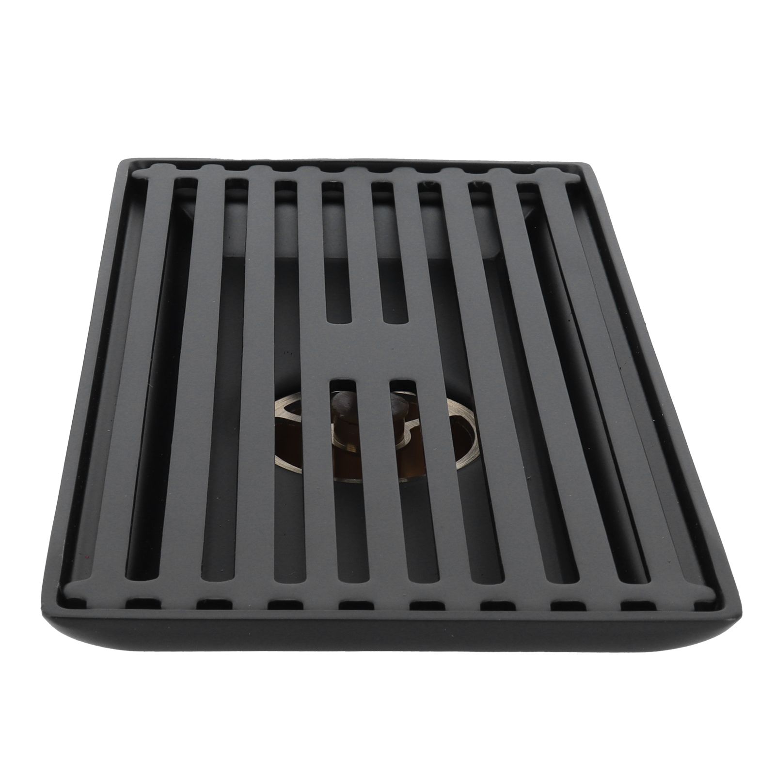 Black Floor Drain with Removable Cover Stainless Steel Bathroom Kitchen view 6