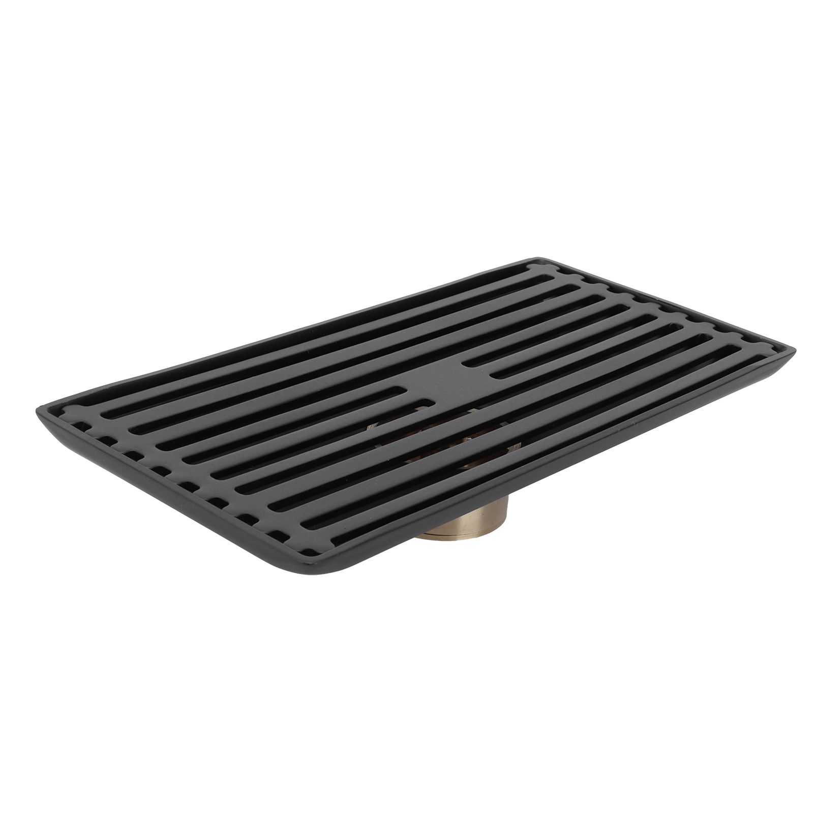 Black Floor Drain with Removable Cover Stainless Steel Bathroom Kitchen view 7
