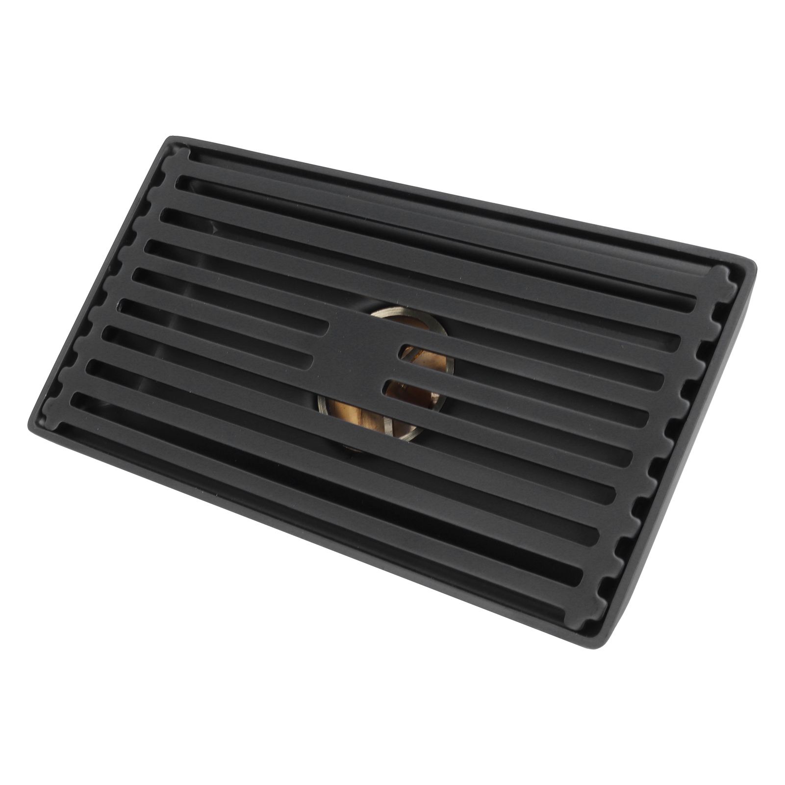 Black Floor Drain with Removable Cover Stainless Steel Bathroom Kitchen view 9