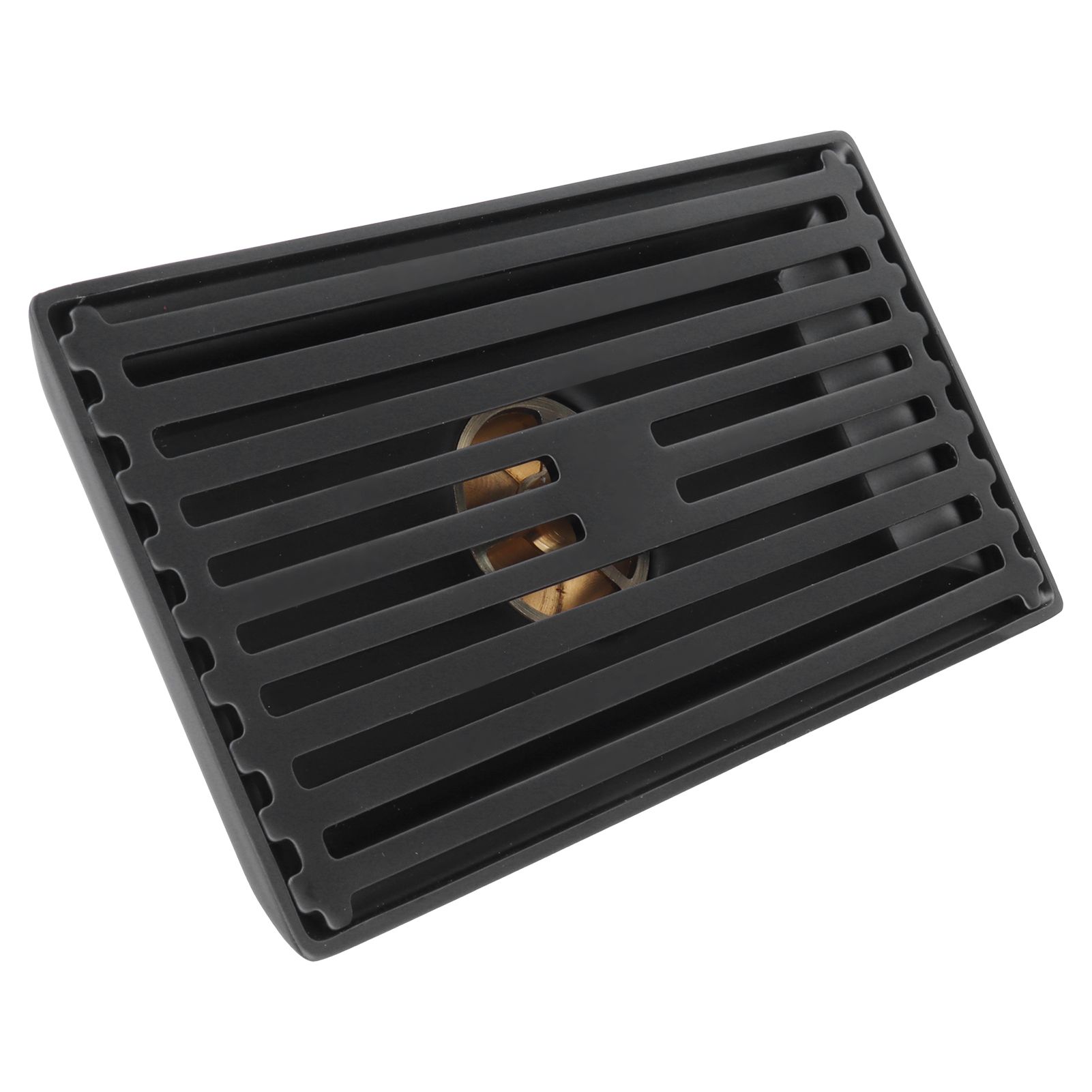 Black Floor Drain with Removable Cover Stainless Steel Bathroom Kitchen view 10