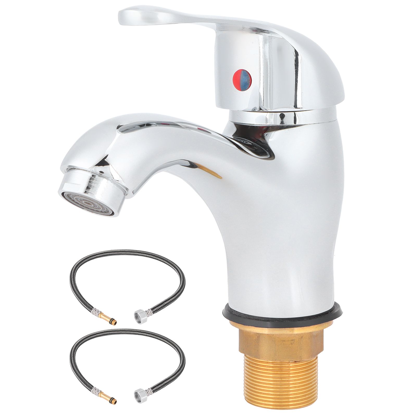 G1/2 Kitchen Faucet Copper Hot and Cold Water Tap for Wash Basin Bathroom view 2