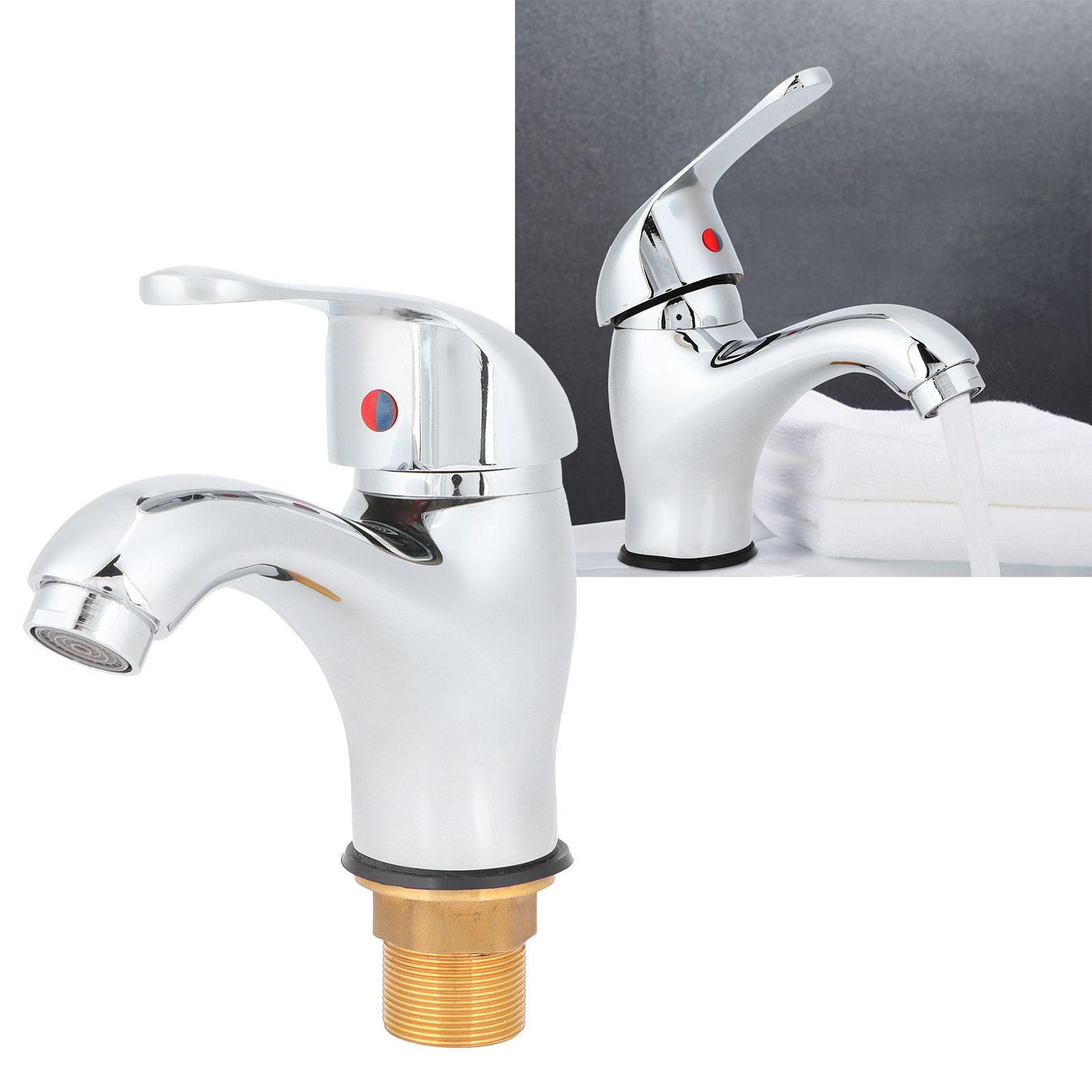 G1/2 Kitchen Faucet Copper Hot and Cold Water Tap for Wash Basin Bathroom view 12