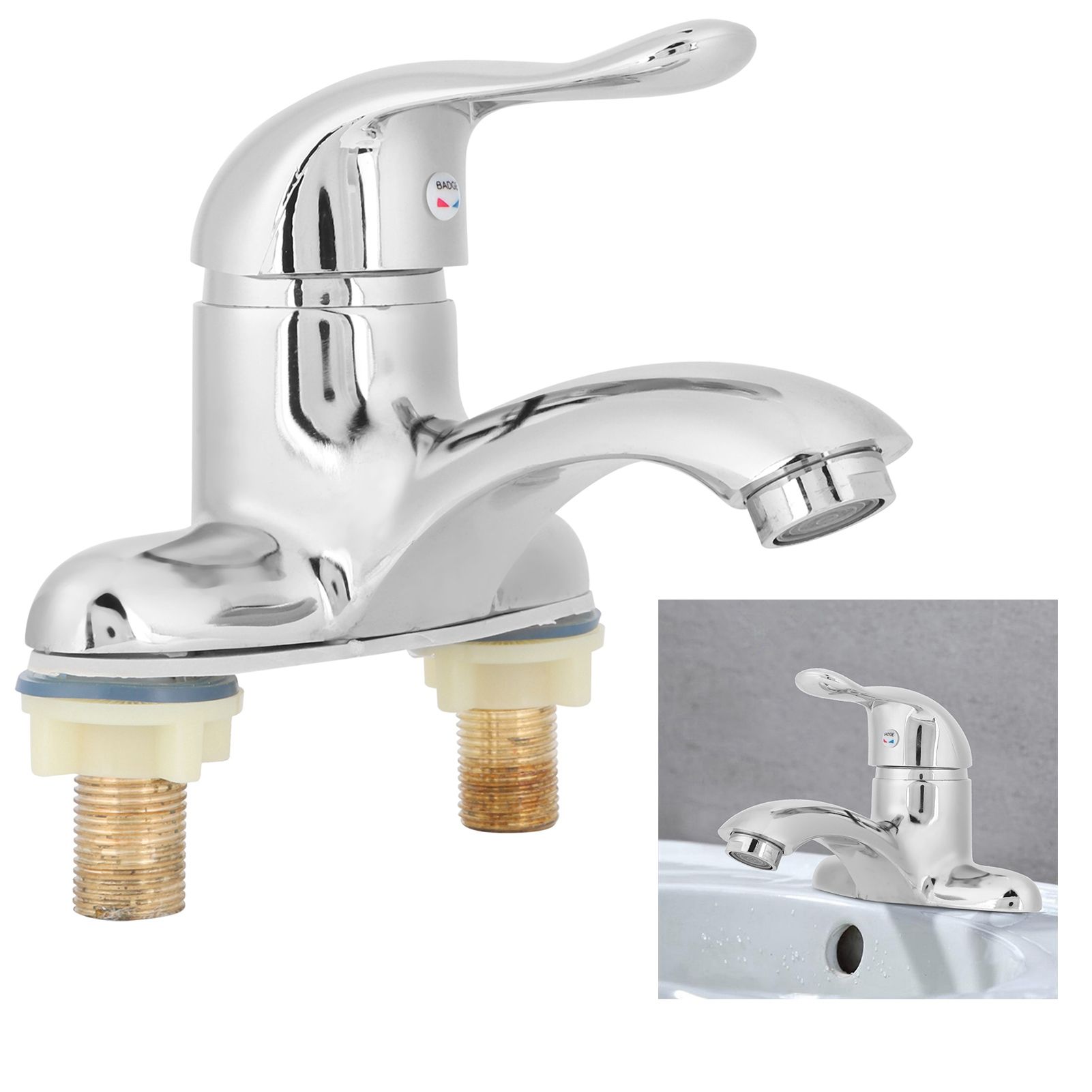 G1/2 Zinc Alloy Faucet Single Handle Hot and Cold Water Mixing Valve Faucet view 11