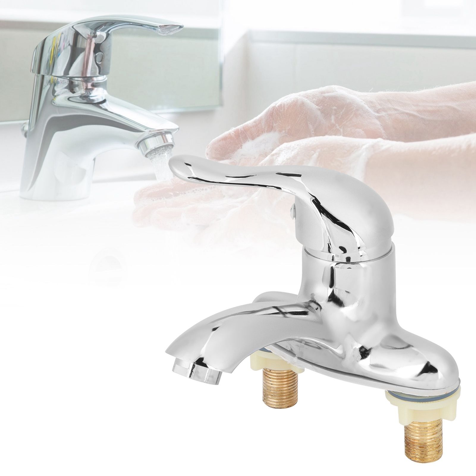 G1/2 Zinc Alloy Faucet Single Handle Hot and Cold Water Mixing Valve Faucet view 12