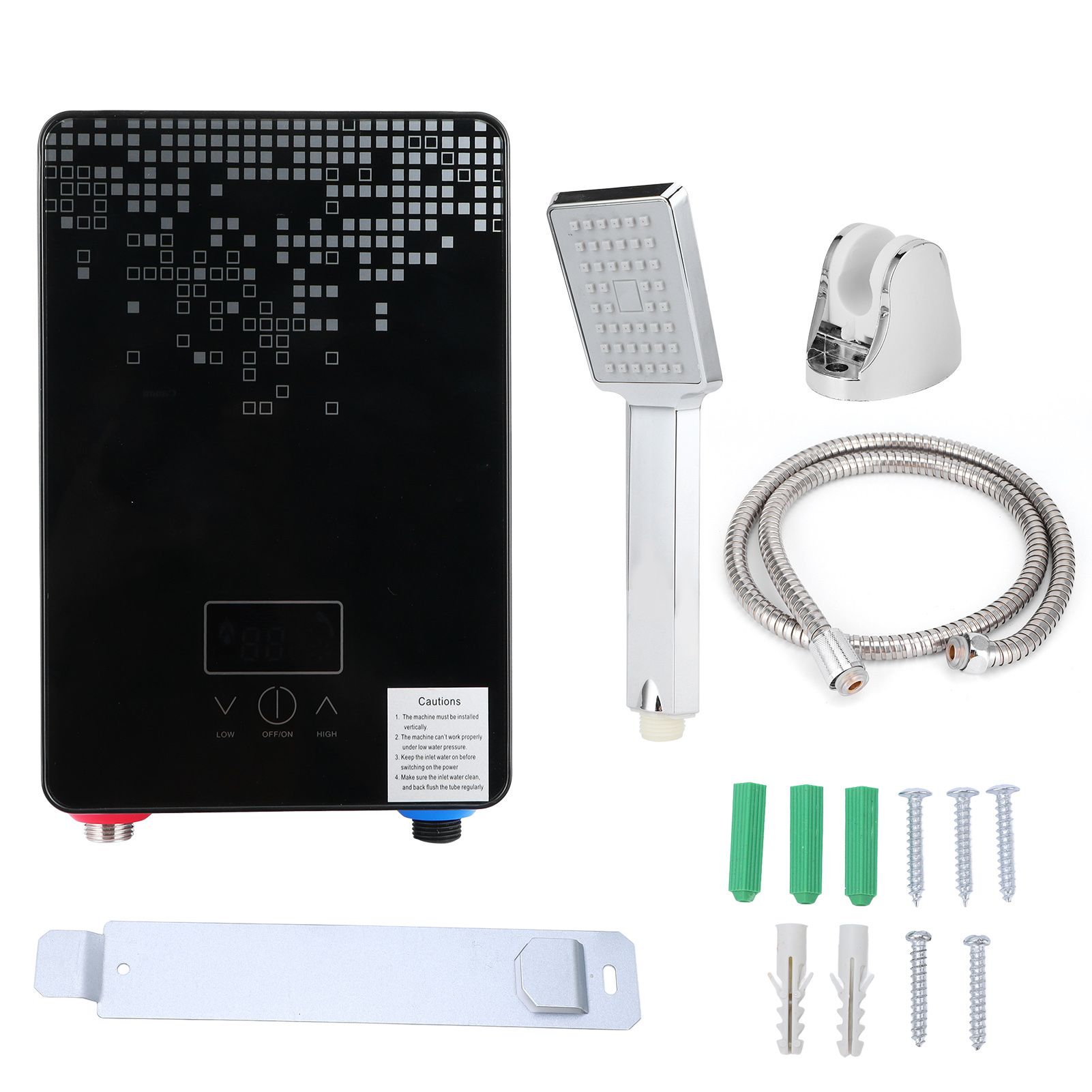 6500W 220V Instant Heating Electric Water Heater Digital Display with Shower view 2