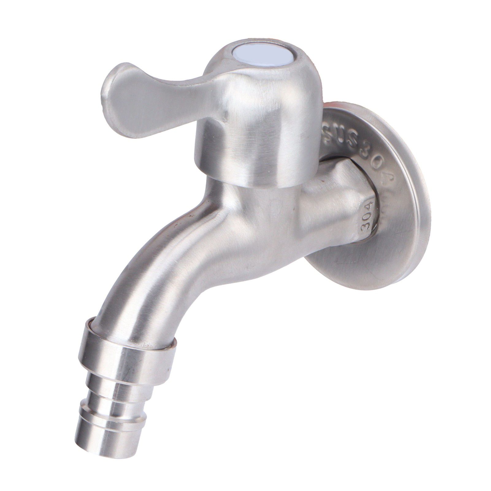G1/2 Garden Faucet Wall Mounted Brushed Outdoor Wash Basin Mop Pool Lengthen