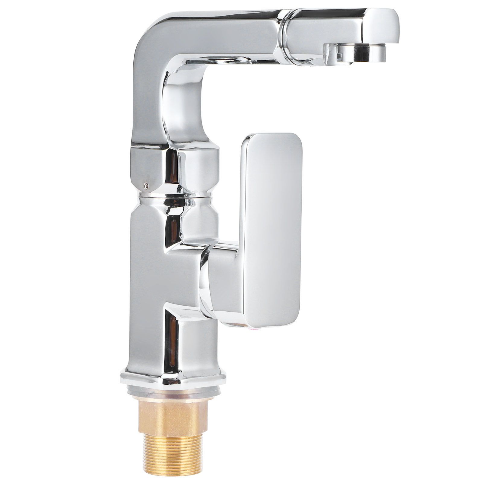 G1/2 Hot and Cold Single Hole Washbasin Faucet 360 Degree Rotate Single Handle