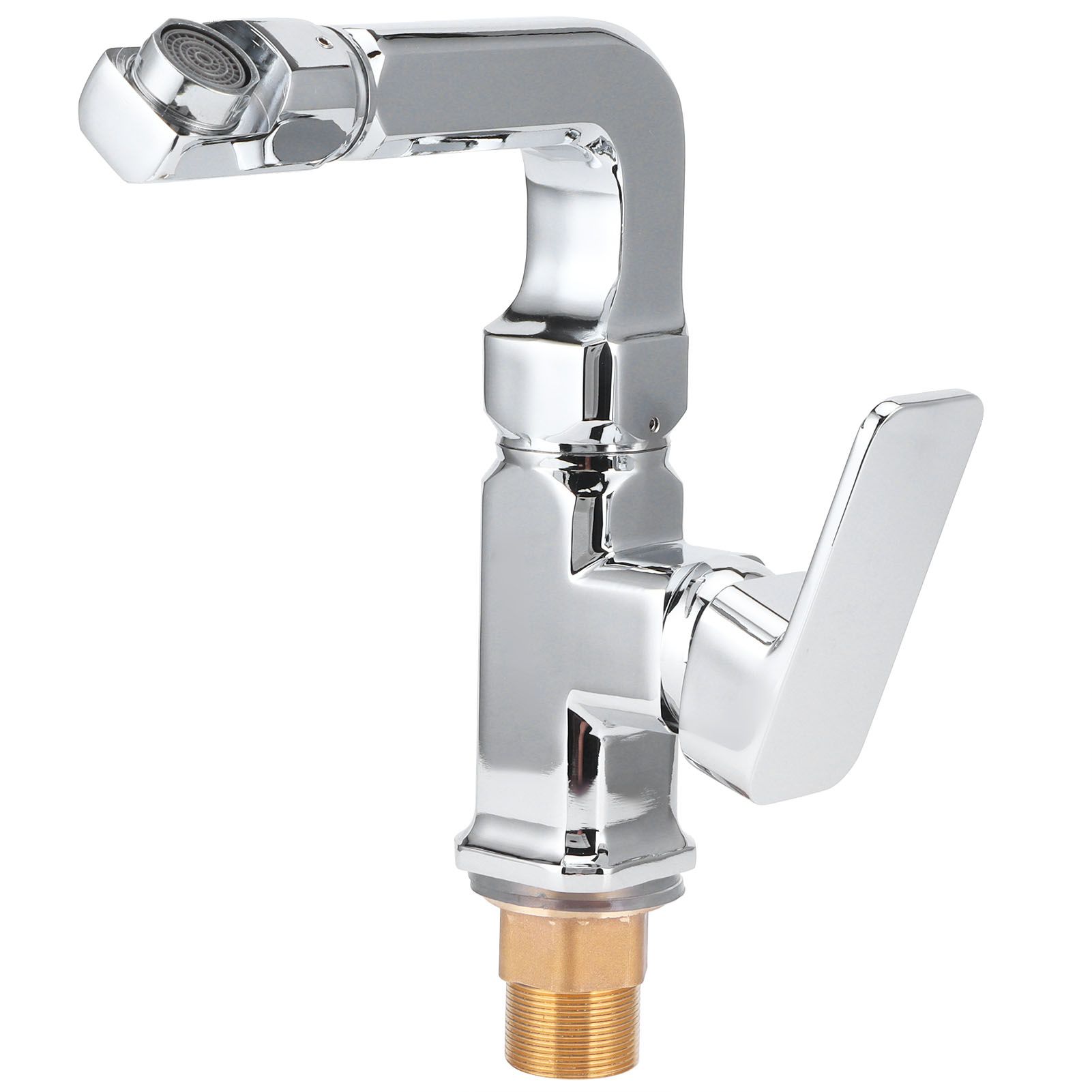 G1/2 Hot and Cold Single Hole Washbasin Faucet 360 Degree Rotate Single Handle view 2