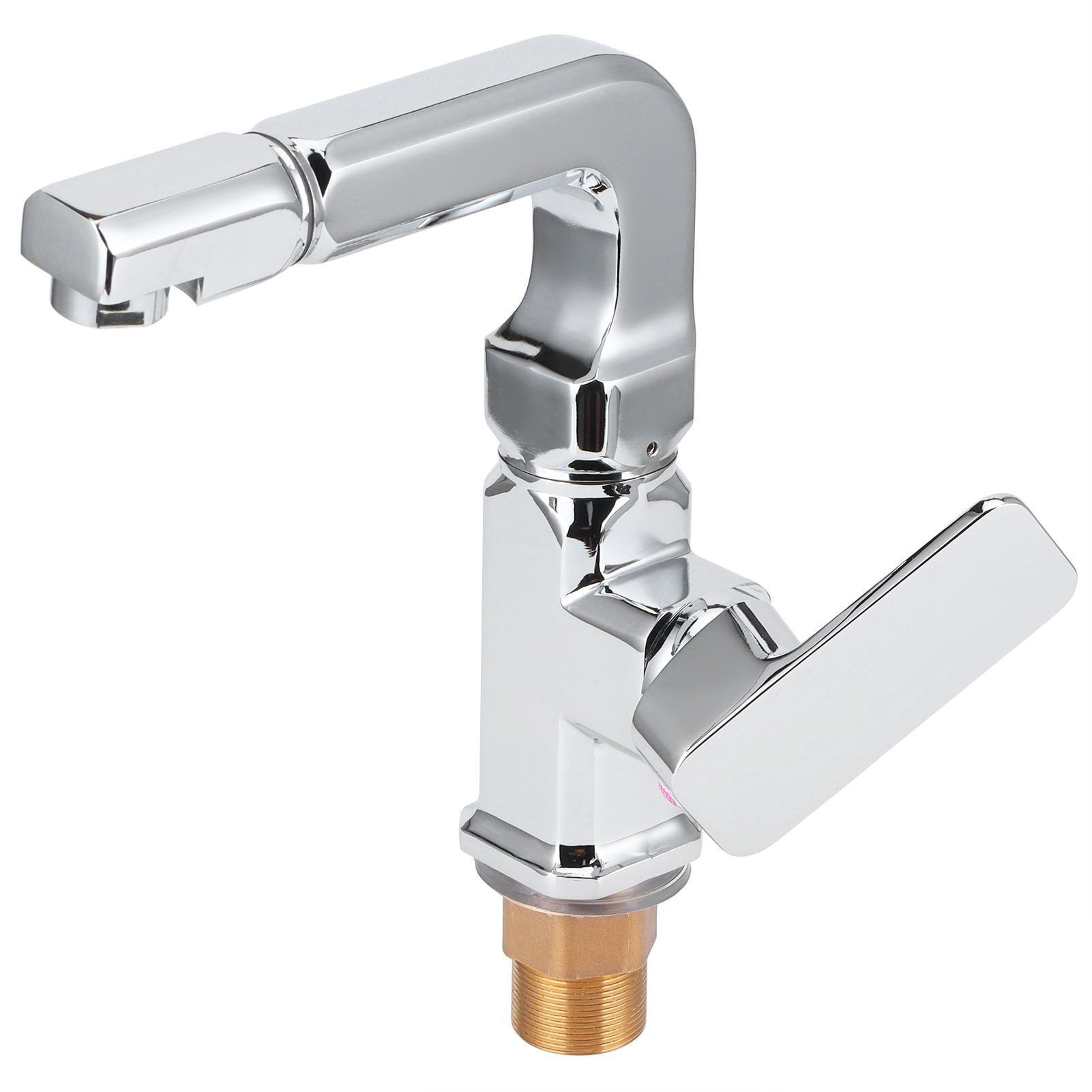 G1/2 Hot and Cold Single Hole Washbasin Faucet 360 Degree Rotate Single Handle view 3