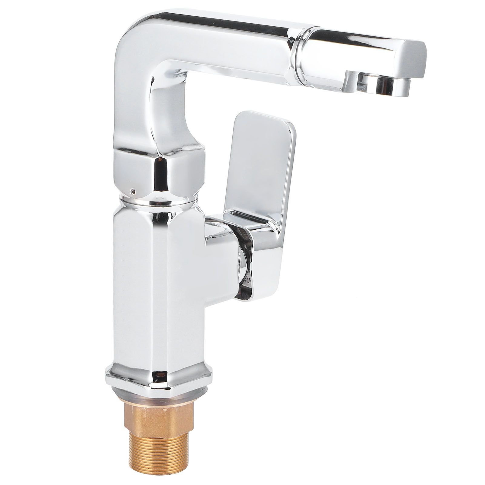 G1/2 Hot and Cold Single Hole Washbasin Faucet 360 Degree Rotate Single Handle view 4
