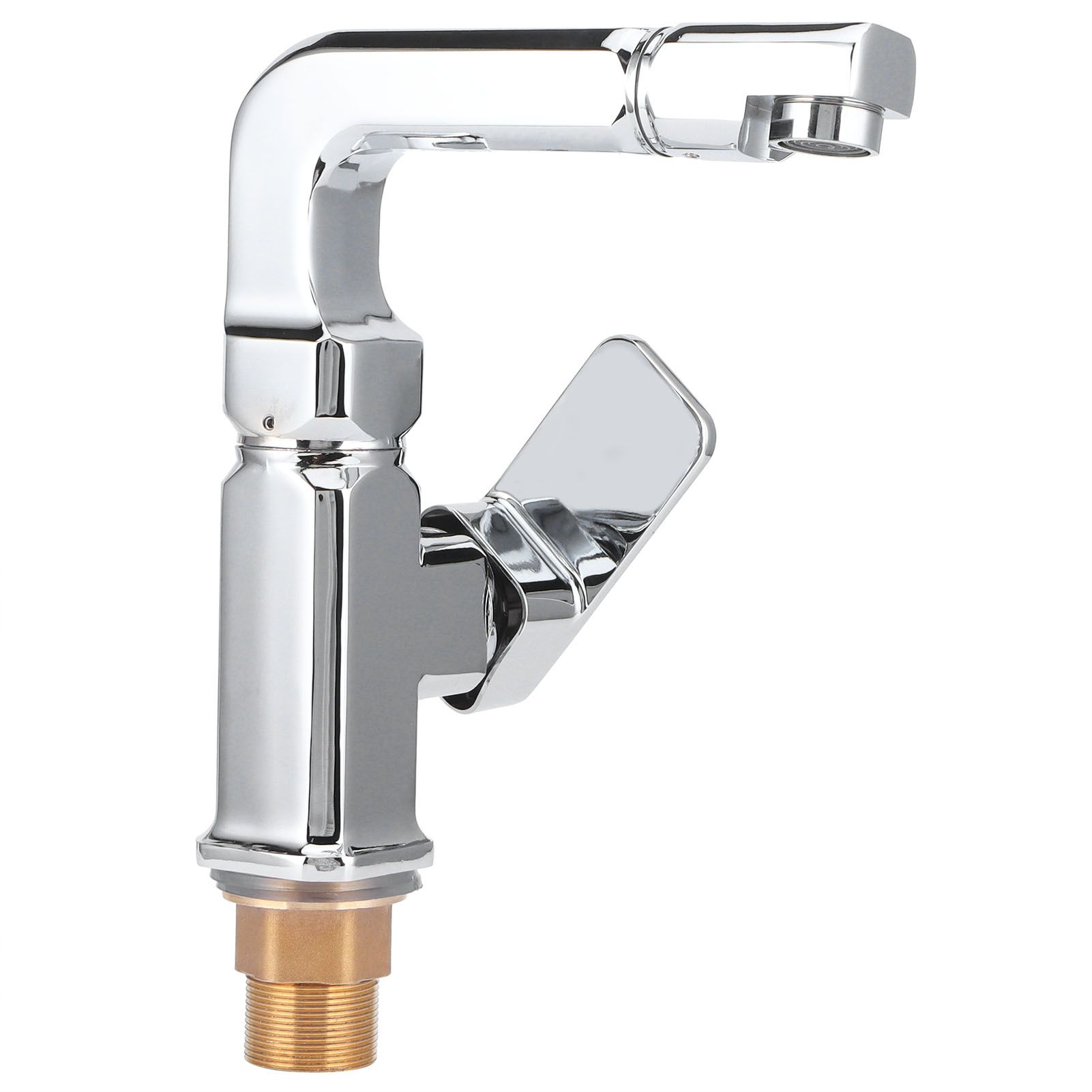 G1/2 Hot and Cold Single Hole Washbasin Faucet 360 Degree Rotate Single Handle view 5