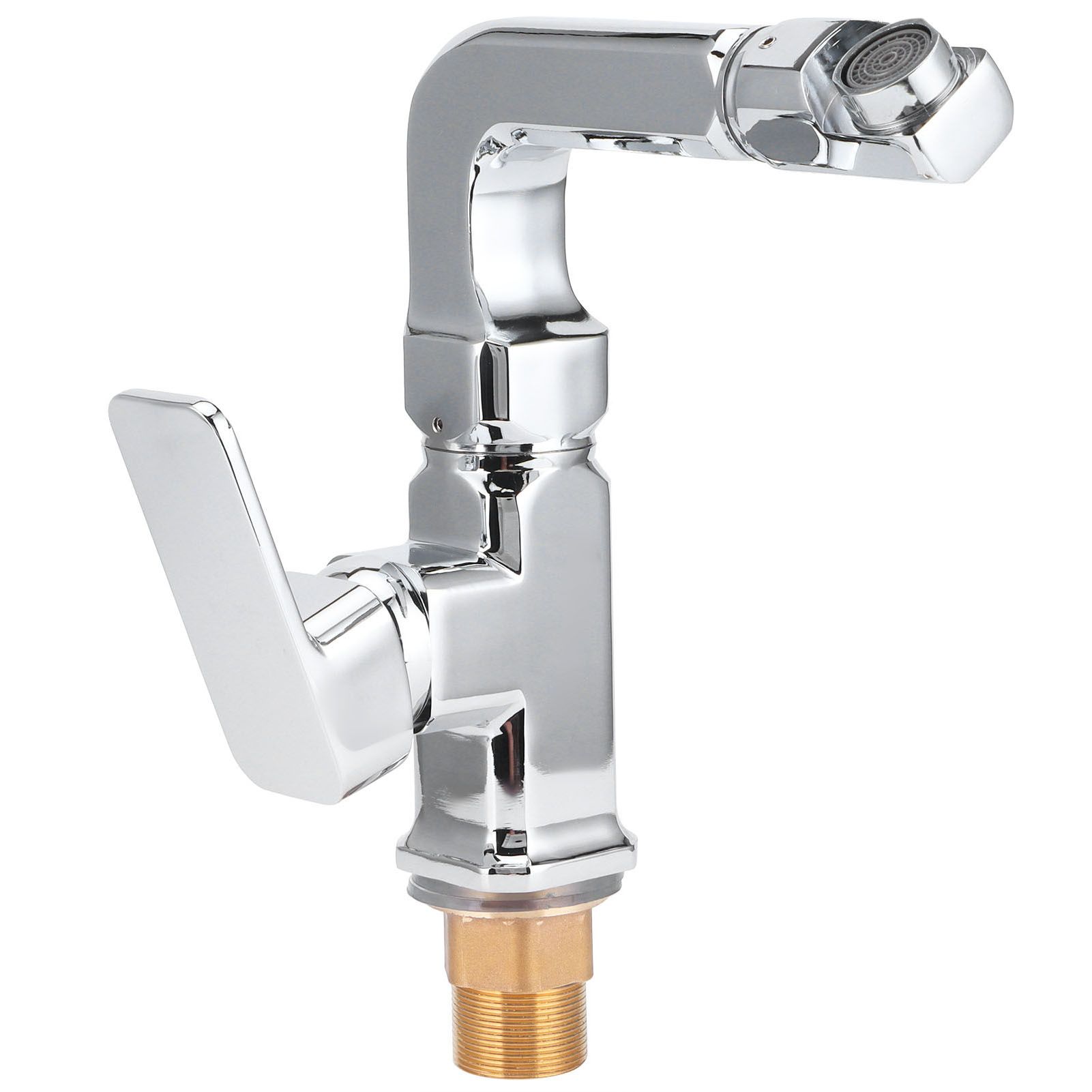 G1/2 Hot and Cold Single Hole Washbasin Faucet 360 Degree Rotate Single Handle view 6