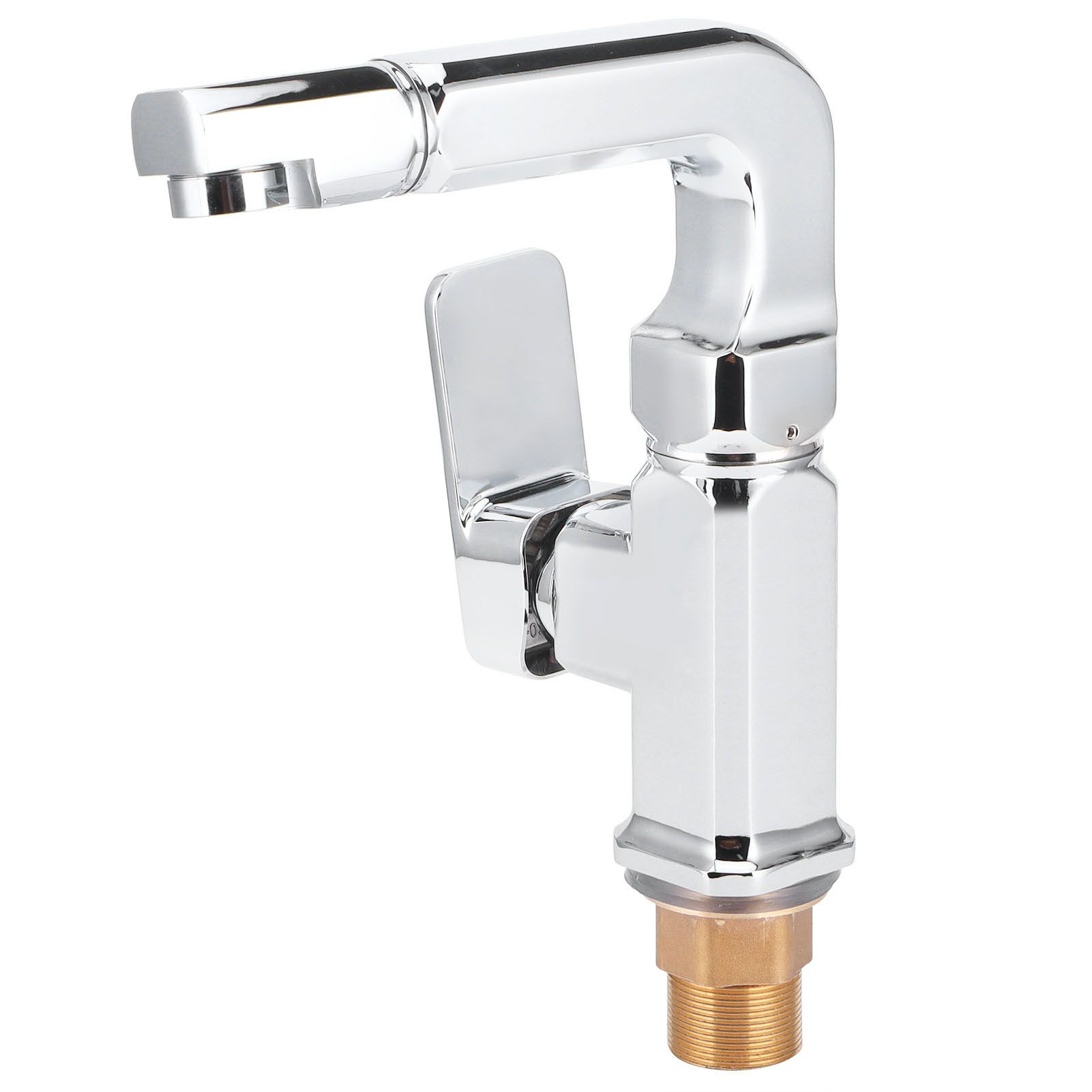 G1/2 Hot and Cold Single Hole Washbasin Faucet 360 Degree Rotate Single Handle view 9