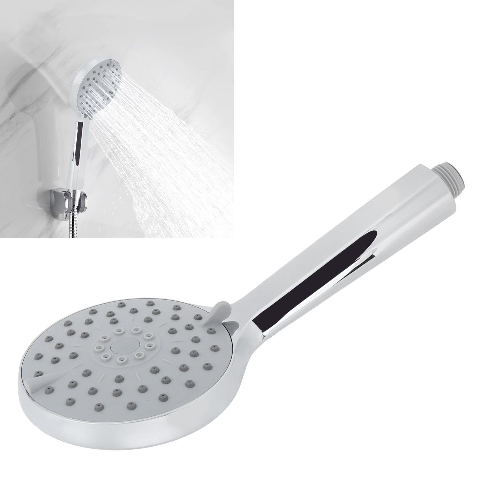 G1/2 HandHeld Shower Head High Pressure Rainfall Shower Sprayer with 4Setting view 11
