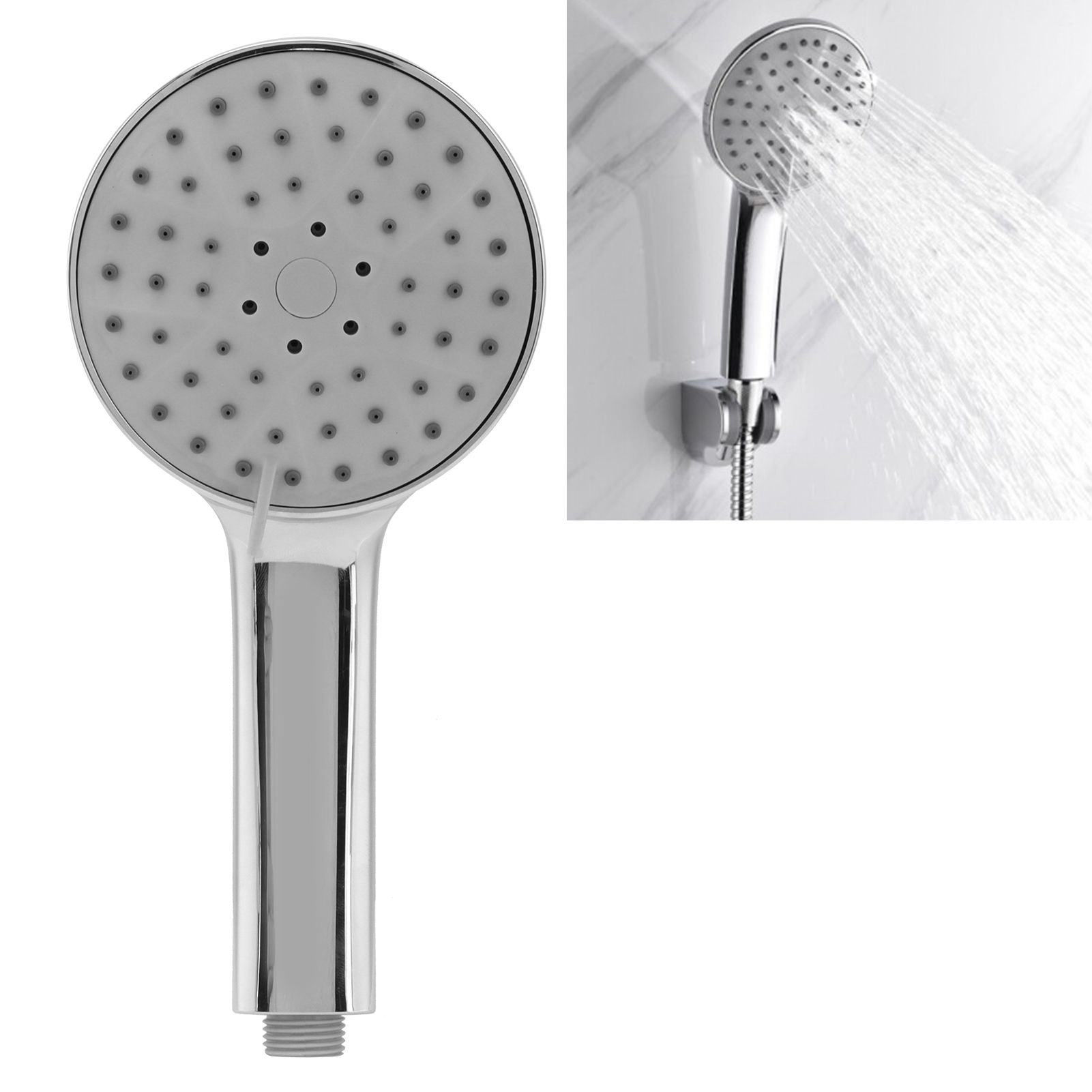 G1/2 Shower Head MultiFunction HandHeld Pressurized Shower Sprayer Bathroom view 12