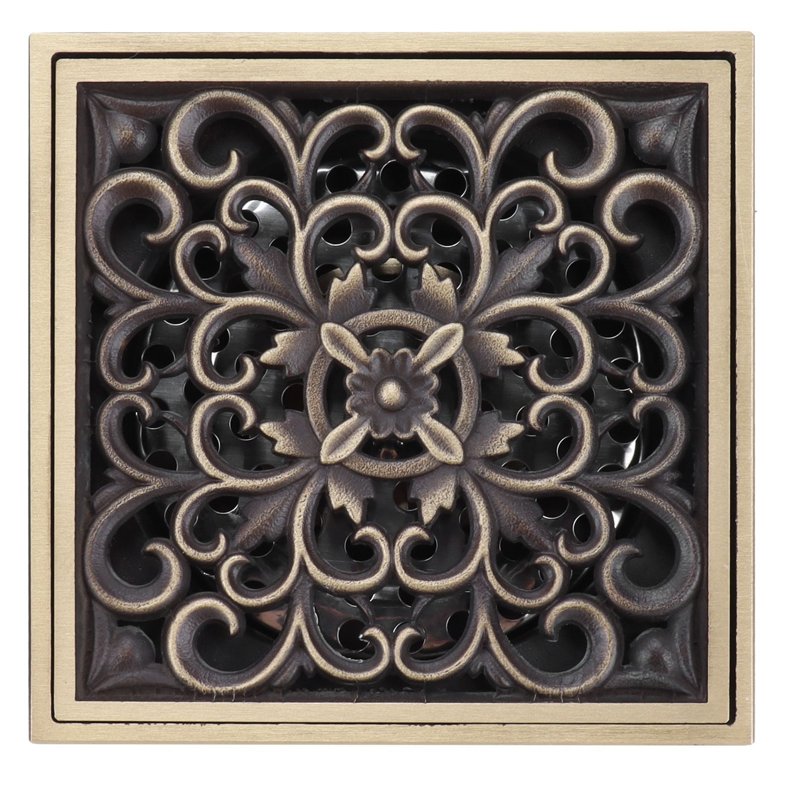 Floor Drain Set Antique Deodorant Shower Drain for Bathroom Toilet Balcony — image 1
