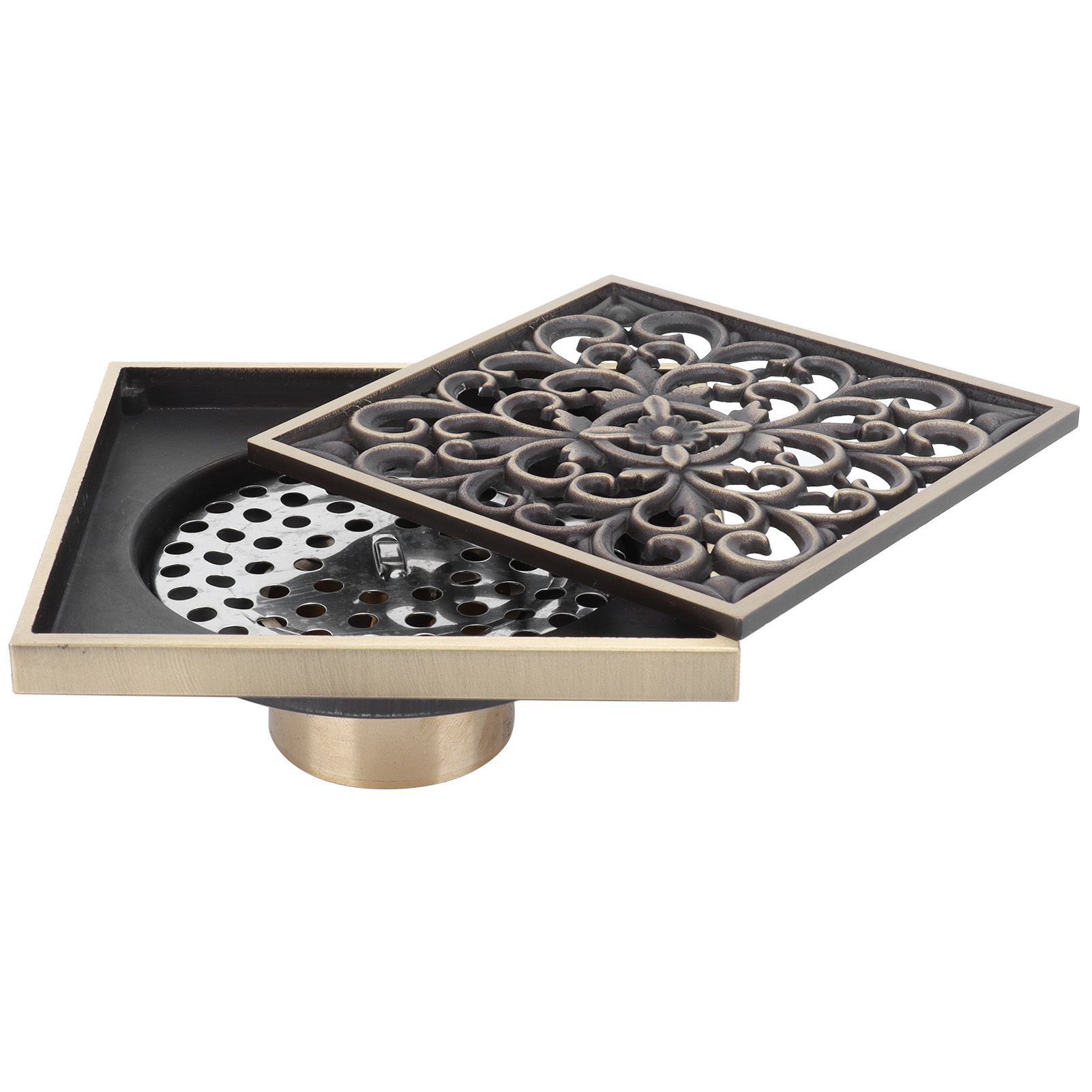 Floor Drain Set Antique Deodorant Shower Drain for Bathroom Toilet Balcony view 5