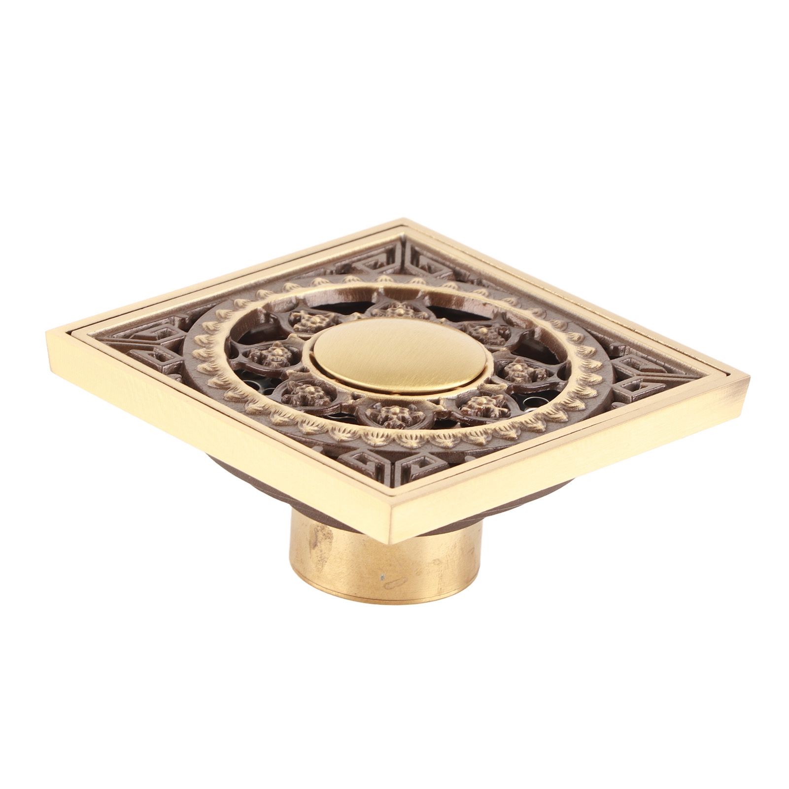 10x10cm All‑Copper Floor Drain Insect‑Proof Odor‑Proof Antique Floor Drain for view 6