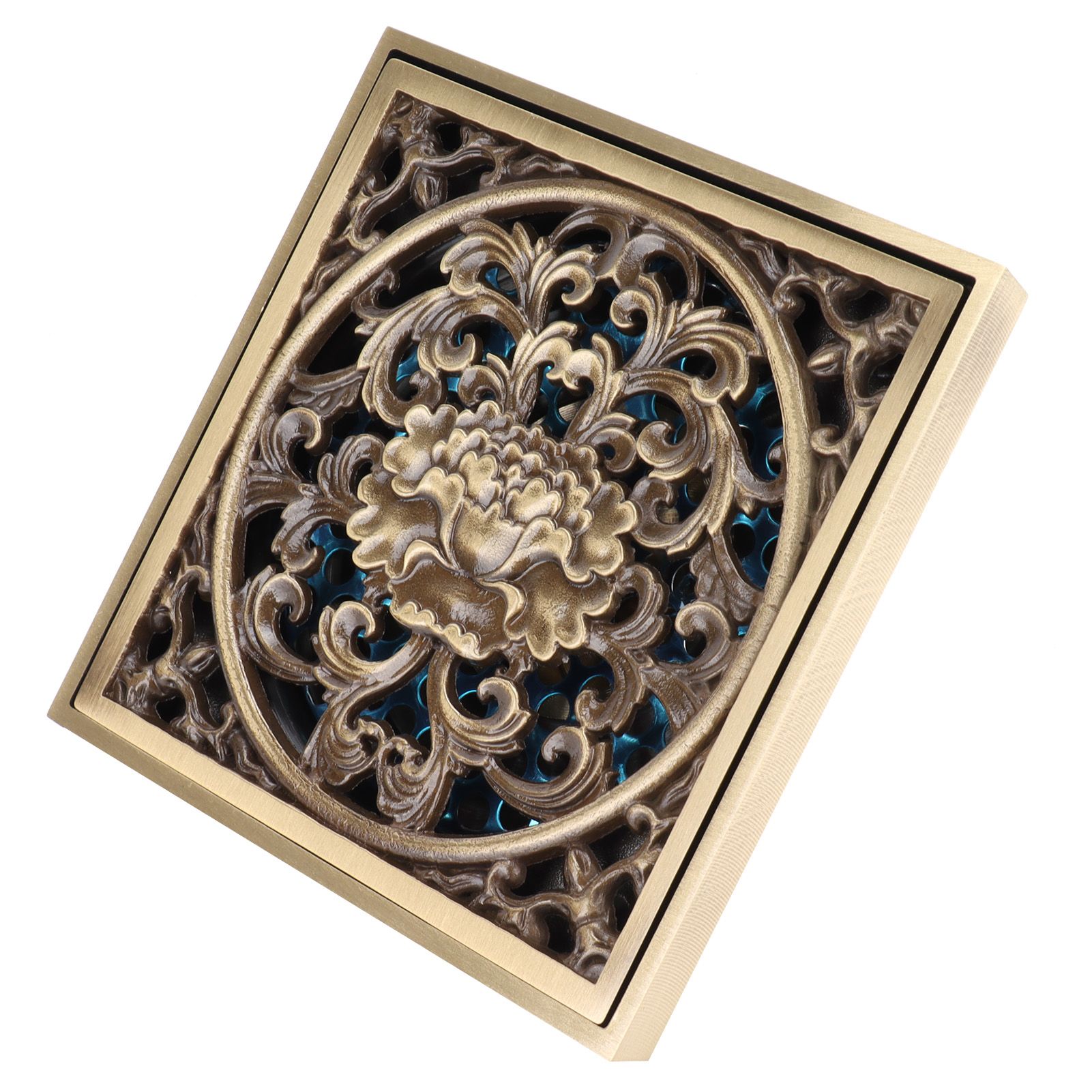 10x10cm Floor Drain Antique Copper Anti Odor Bathroom Floor Drainer view 4