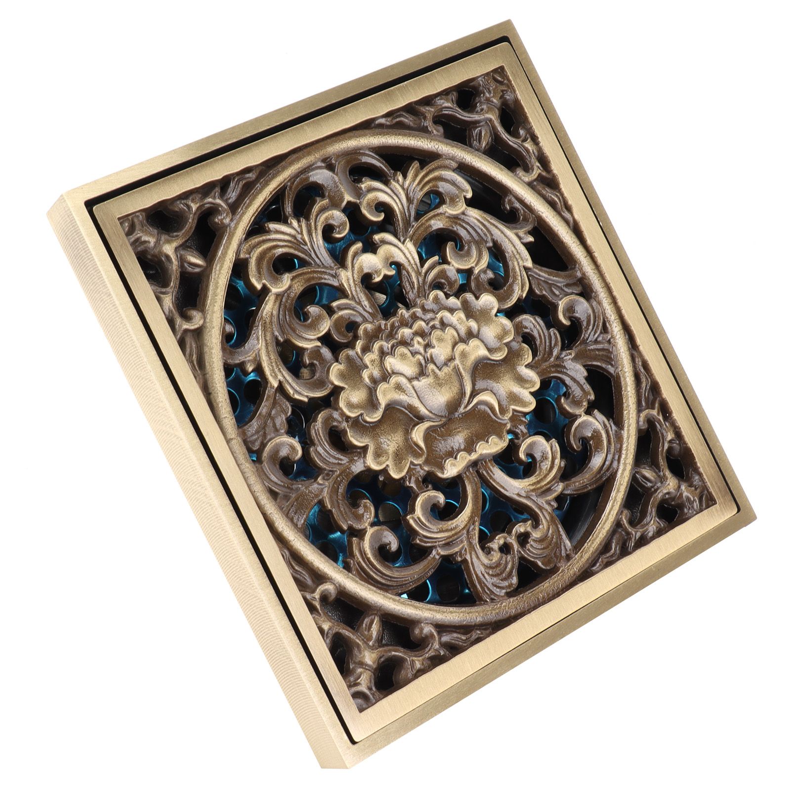 10x10cm Floor Drain Antique Copper Anti Odor Bathroom Floor Drainer view 6
