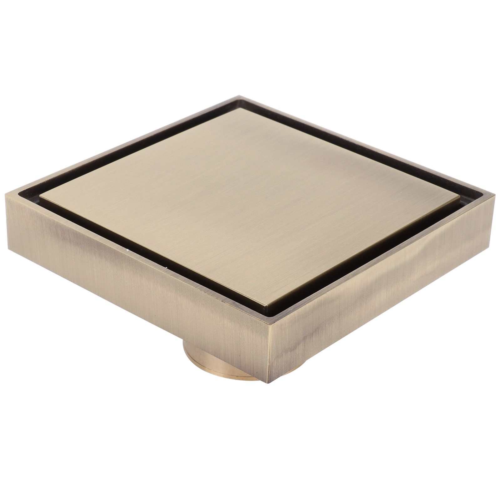 10x10cm Floor Drain Antique Copper Deodorant Floor Drain for Kitchen Bathroom