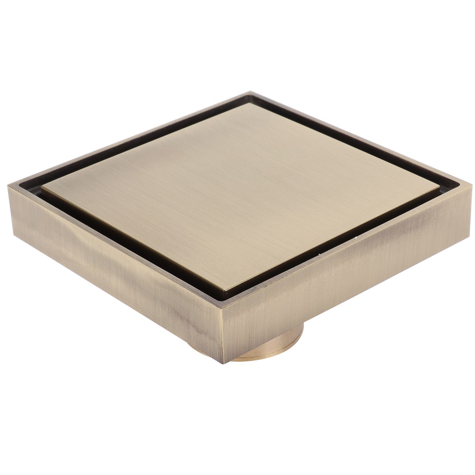 10x10cm Floor Drain Antique Copper Deodorant Floor Drain for Kitchen Bathroom view 3
