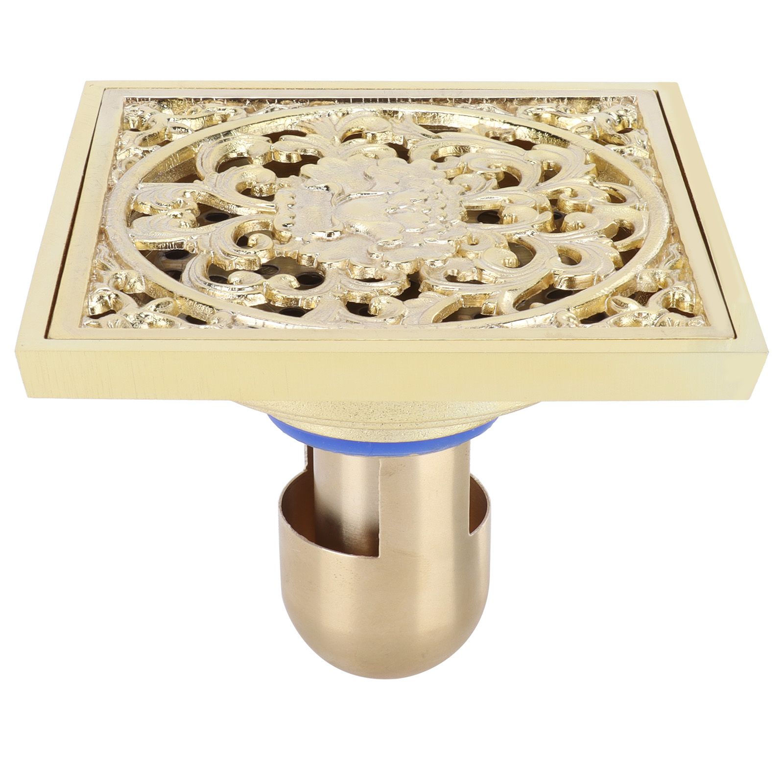 10x10cm Floor Drain Gold Copper Deodorant Floor Drain Strainer for Kitchen view 2