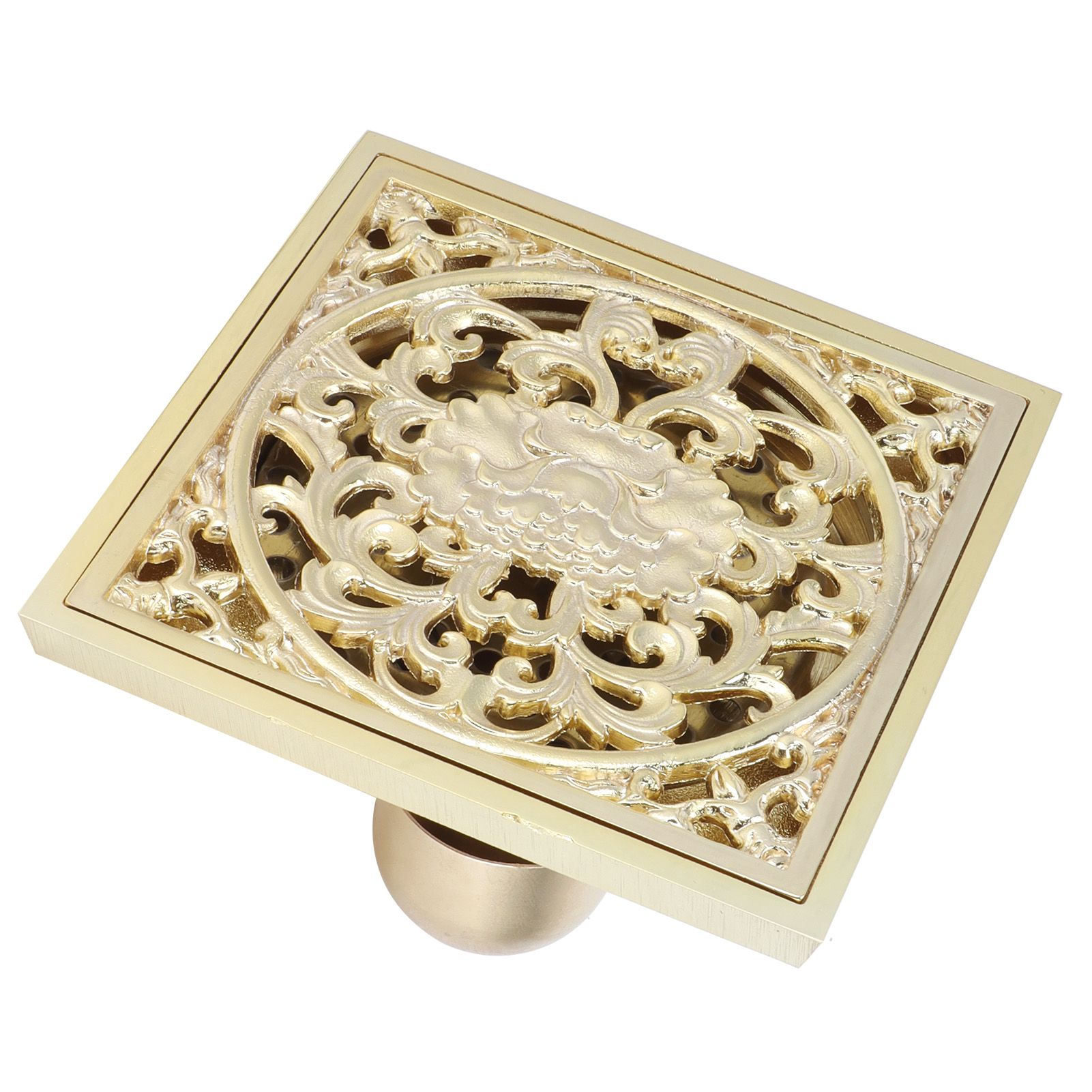 10x10cm Floor Drain Gold Copper Deodorant Floor Drain Strainer for Kitchen view 5