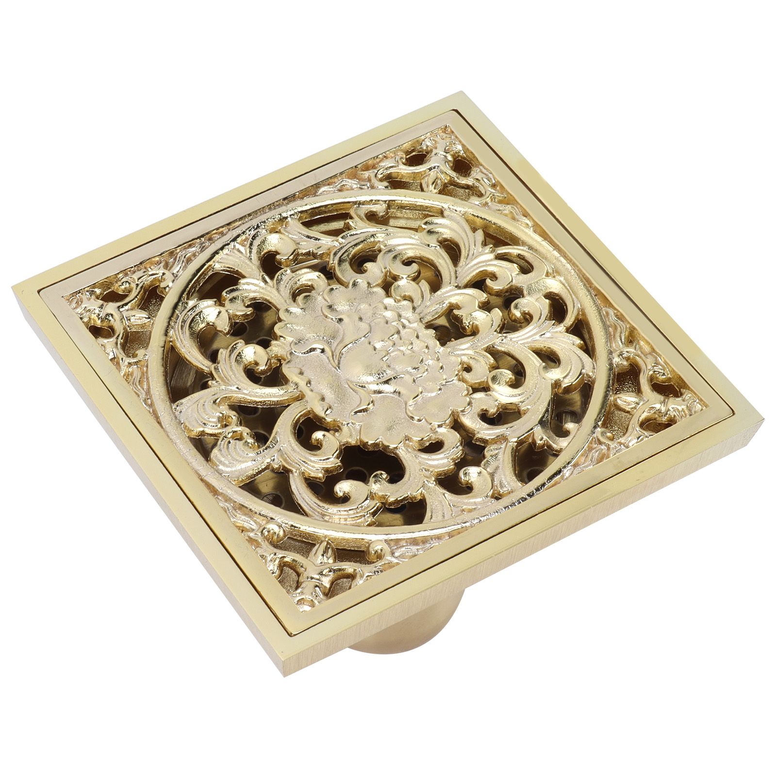 10x10cm Floor Drain Gold Copper Deodorant Floor Drain Strainer for Kitchen view 7