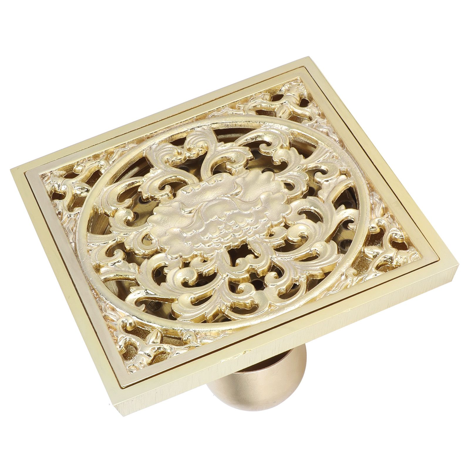 10x10cm Floor Drain Gold Copper Deodorant Floor Drain Strainer for Kitchen view 9