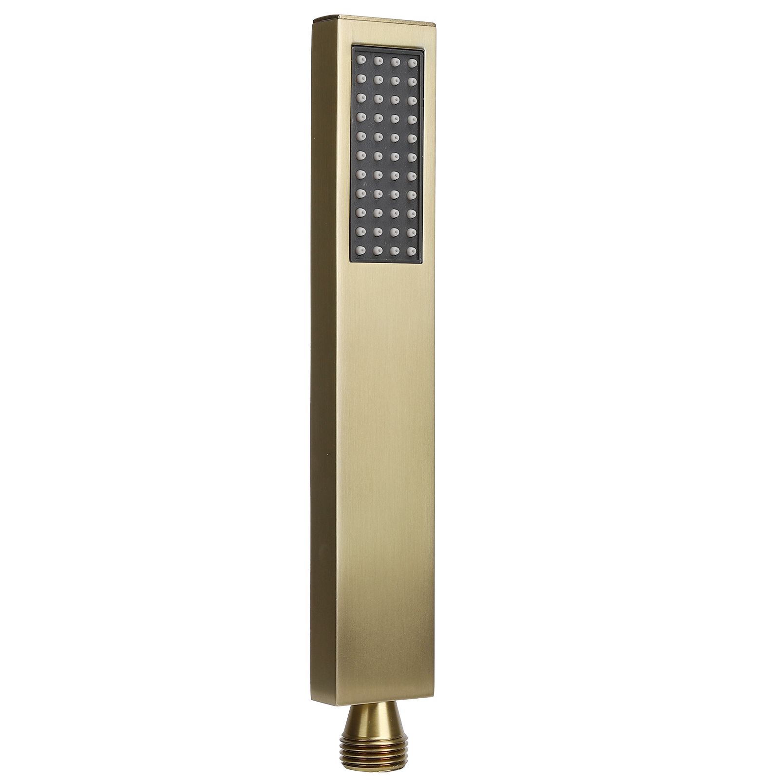 G1/2 Flat Square Shape Shower Head HandHeld Full Copper Shower Sprayer for