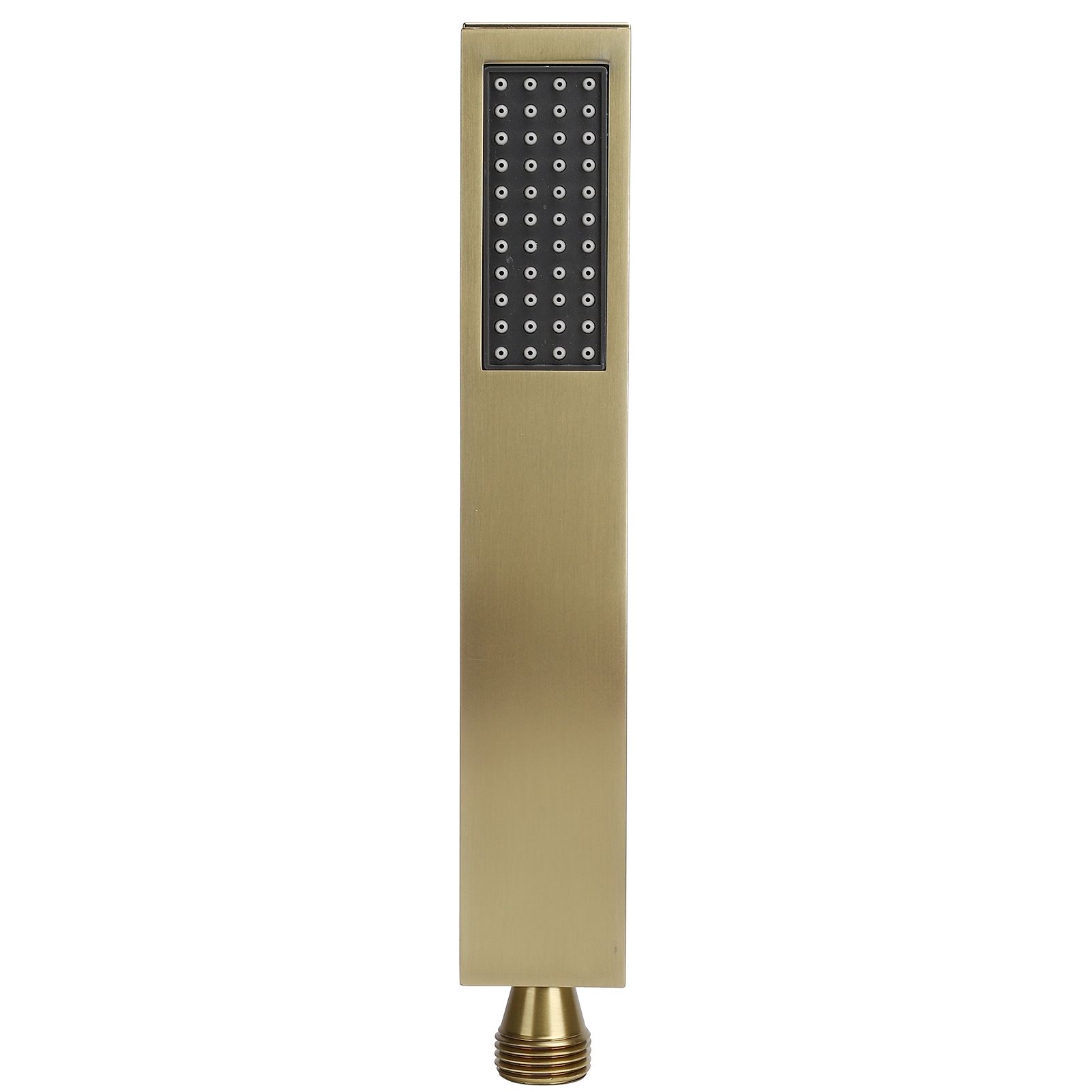 G1/2 Flat Square Shape Shower Head HandHeld Full Copper Shower Sprayer for view 2