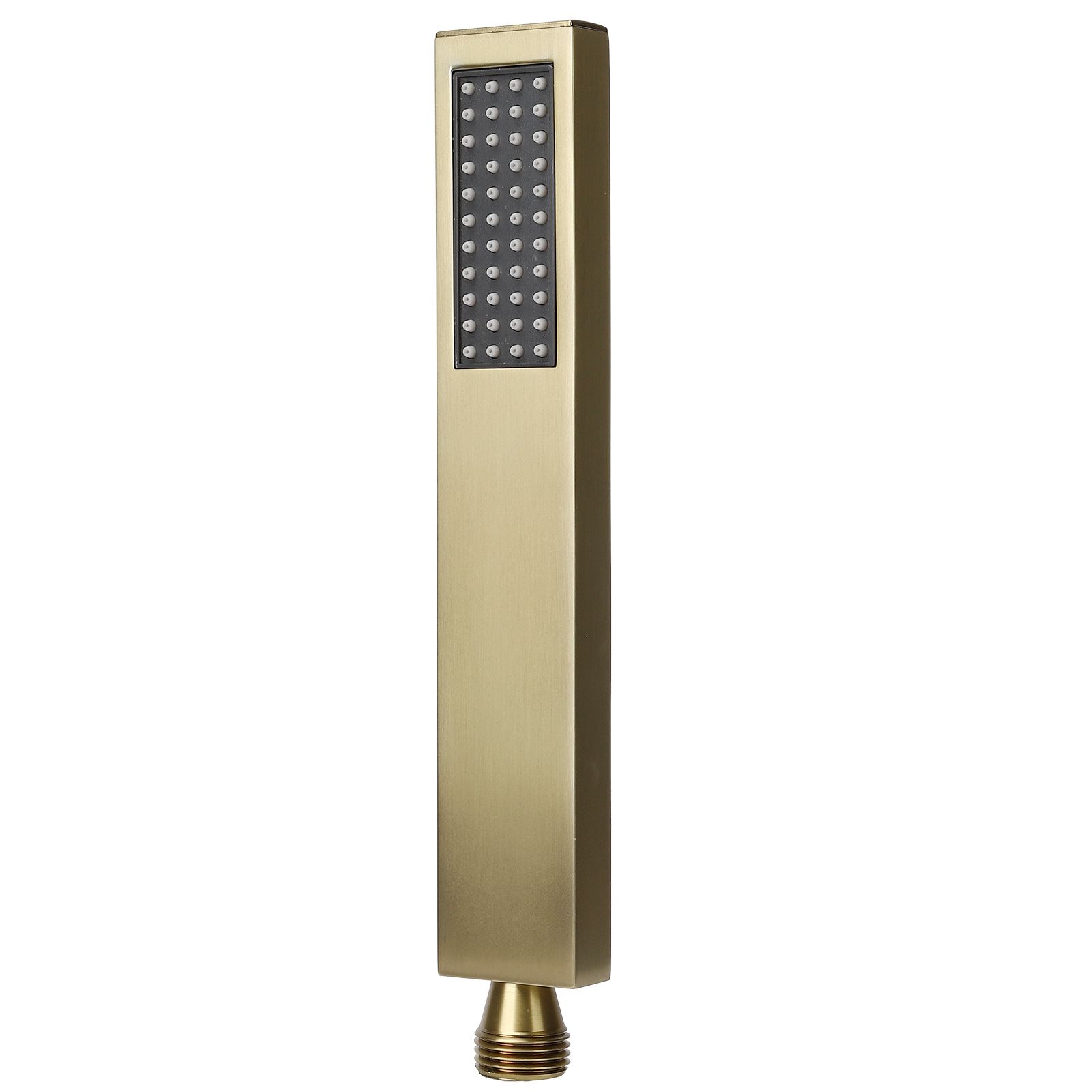 G1/2 Flat Square Shape Shower Head HandHeld Full Copper Shower Sprayer for view 3