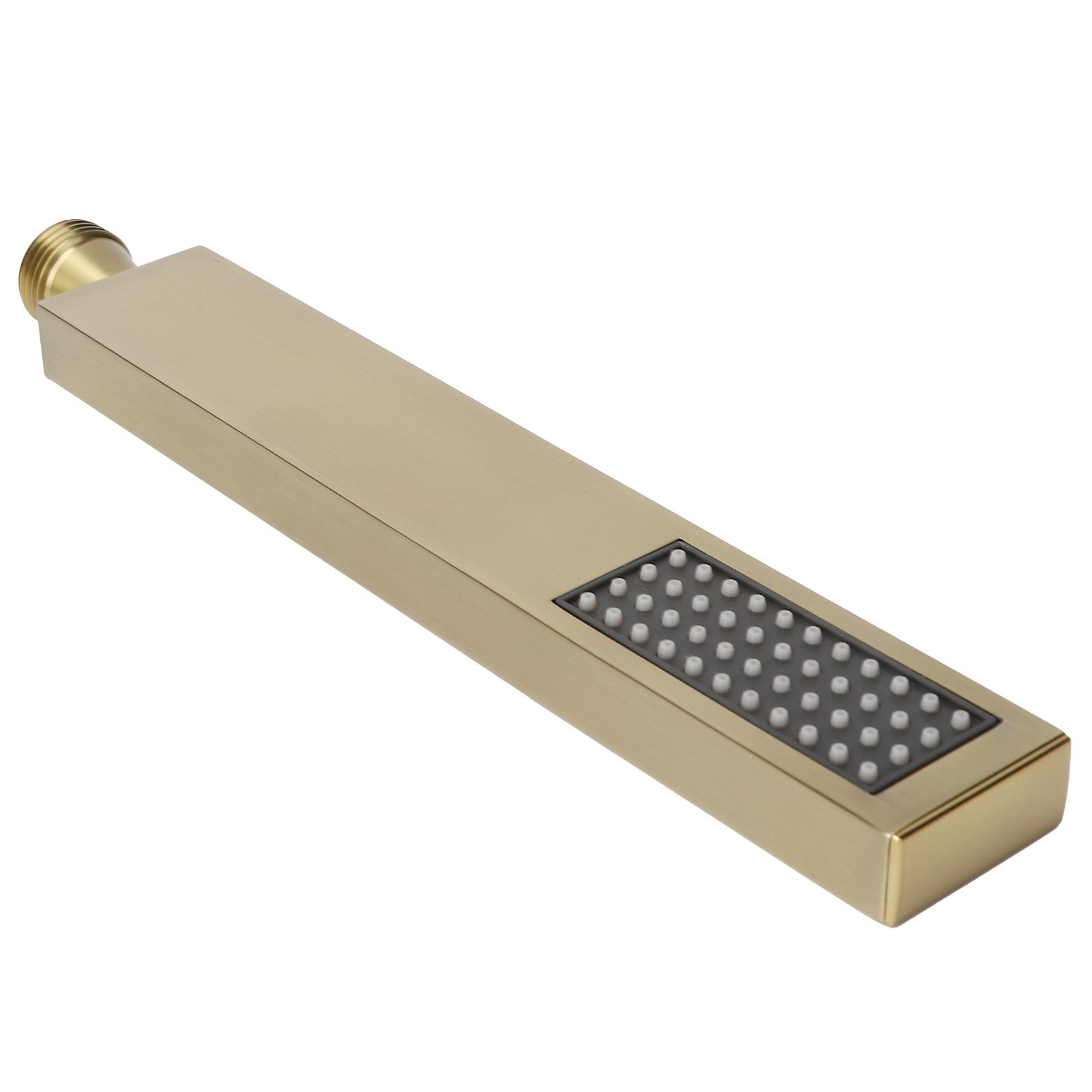 G1/2 Flat Square Shape Shower Head HandHeld Full Copper Shower Sprayer for view 4