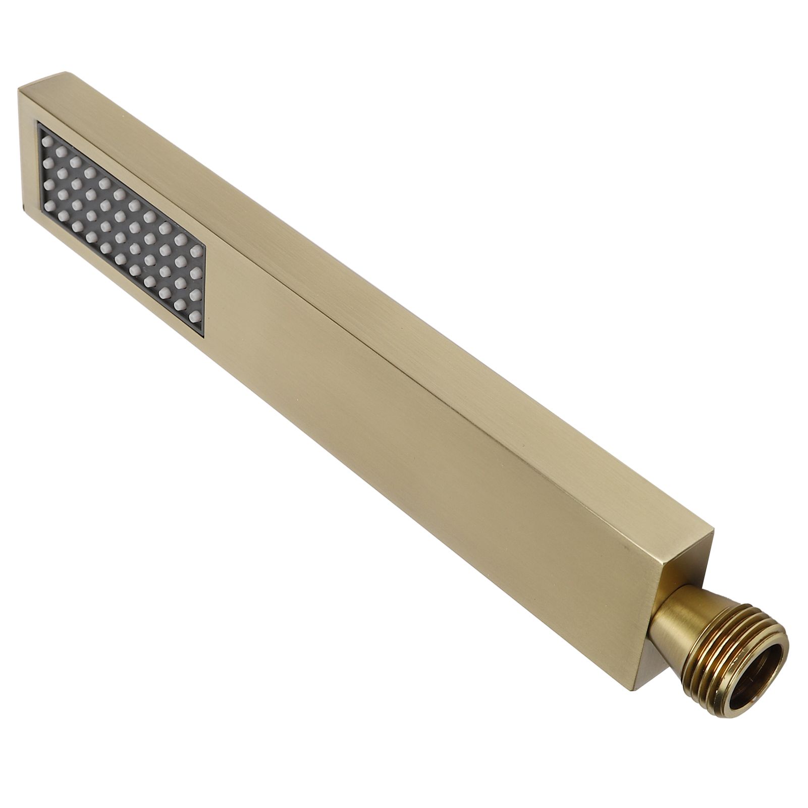 G1/2 Flat Square Shape Shower Head HandHeld Full Copper Shower Sprayer for view 5