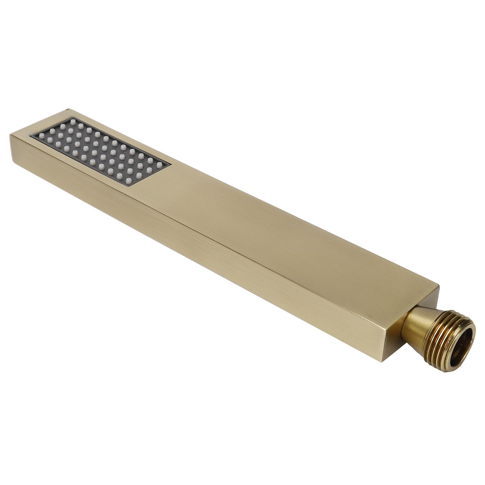 G1/2 Flat Square Shape Shower Head HandHeld Full Copper Shower Sprayer for view 6