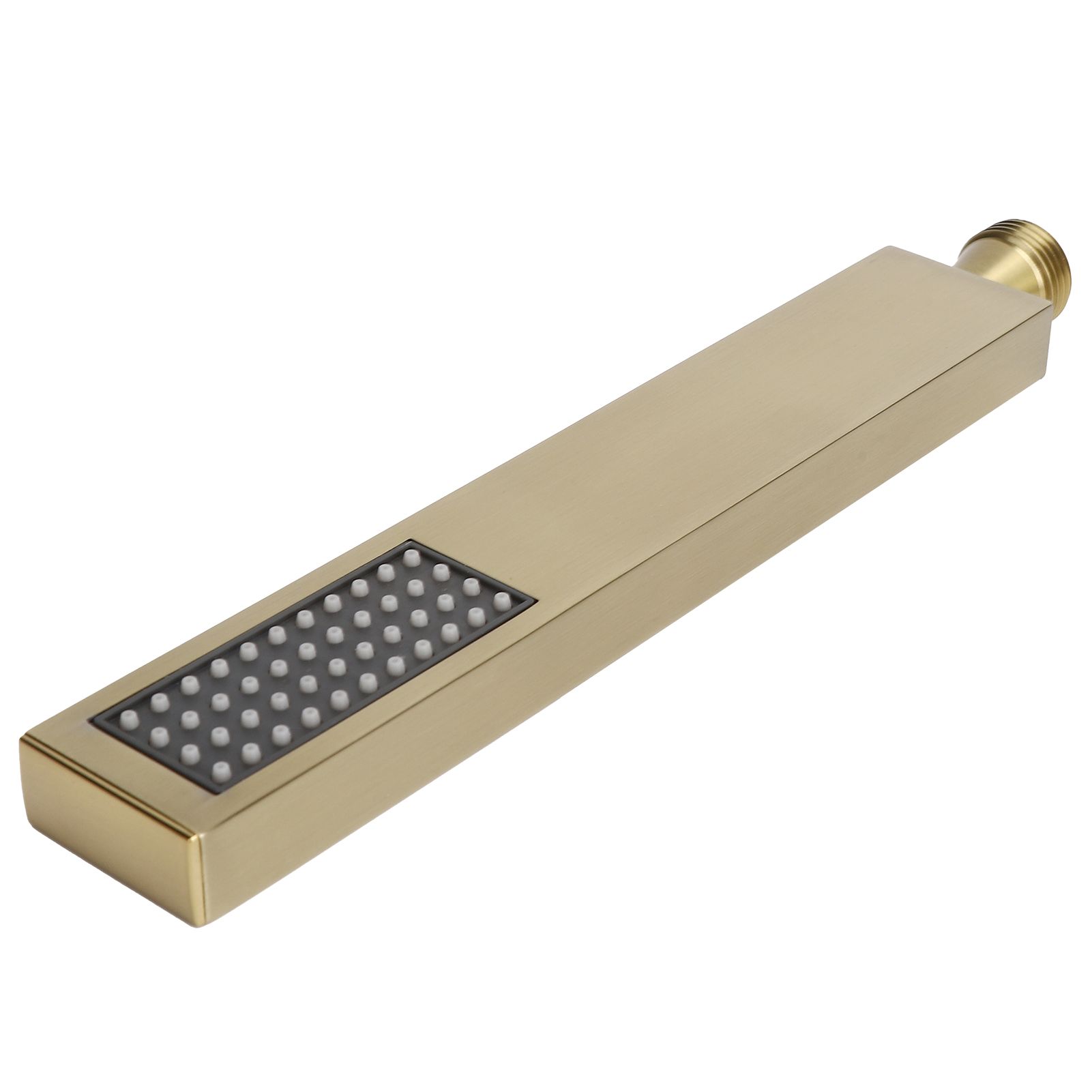 G1/2 Flat Square Shape Shower Head HandHeld Full Copper Shower Sprayer for view 9