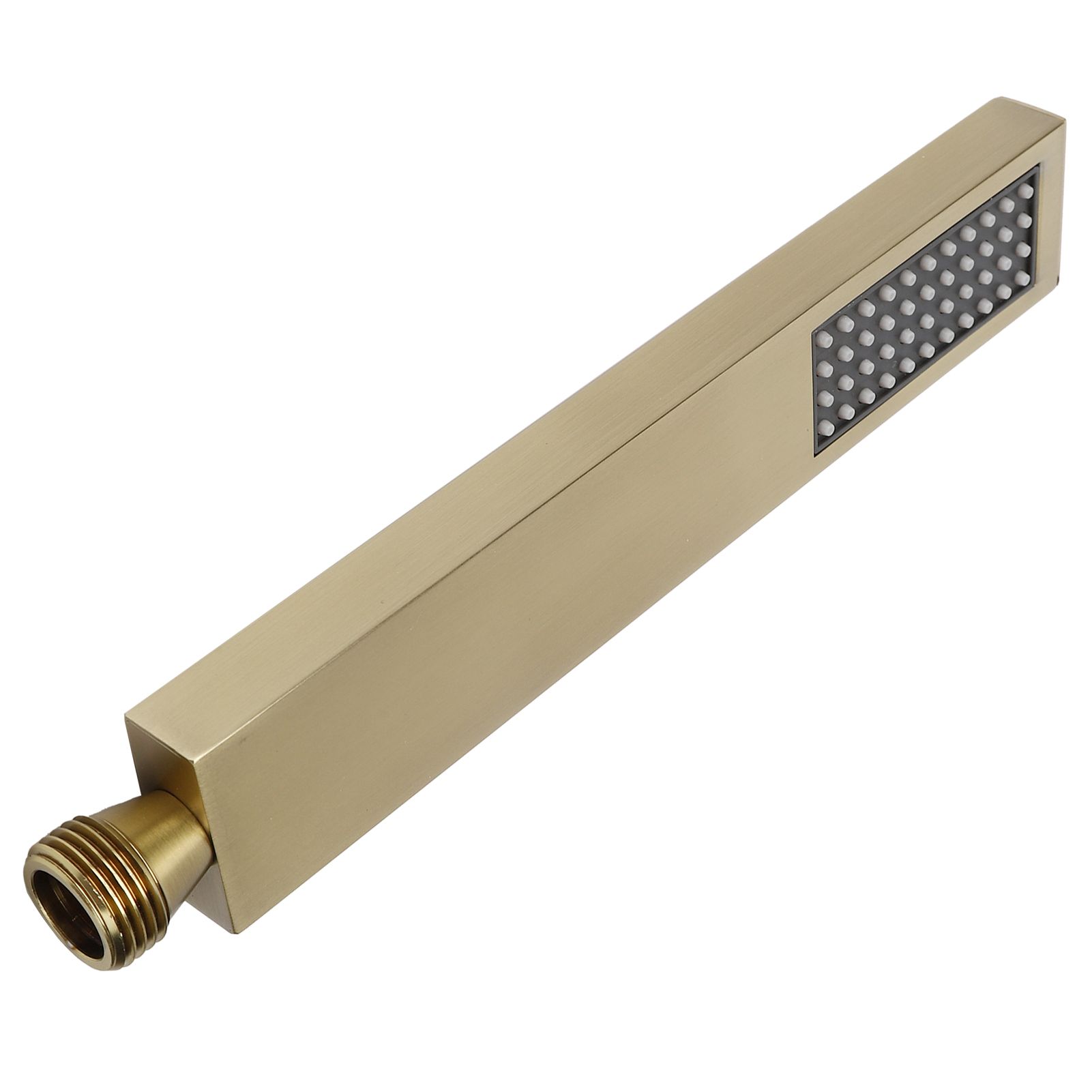 G1/2 Flat Square Shape Shower Head HandHeld Full Copper Shower Sprayer for view 10