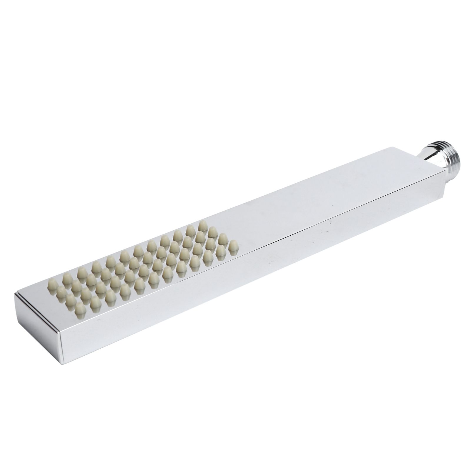 G1/2 Flat Square Shape Handheld Shower Head Copper Bathroom Shower Sprayer for view 3