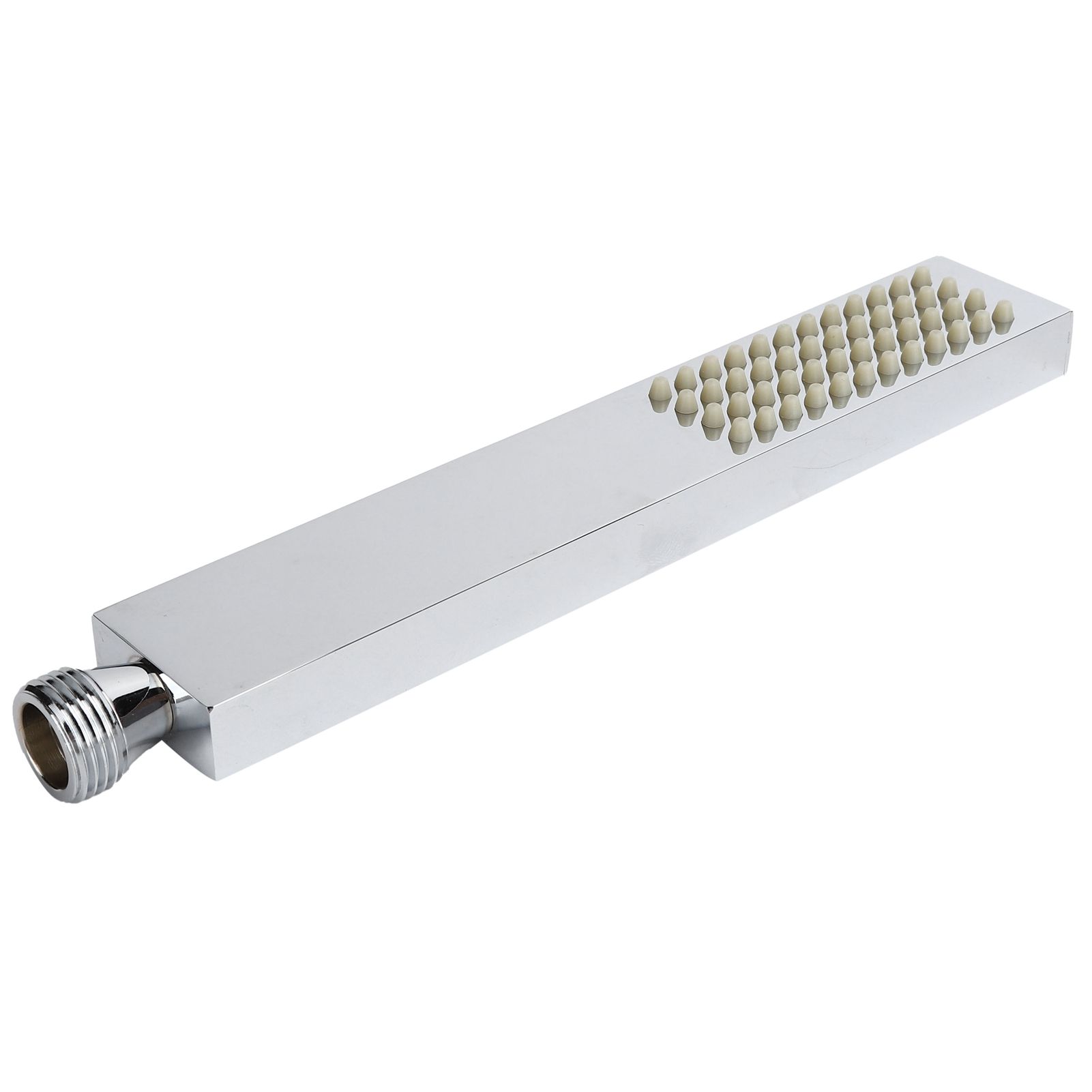 G1/2 Flat Square Shape Handheld Shower Head Copper Bathroom Shower Sprayer for view 8