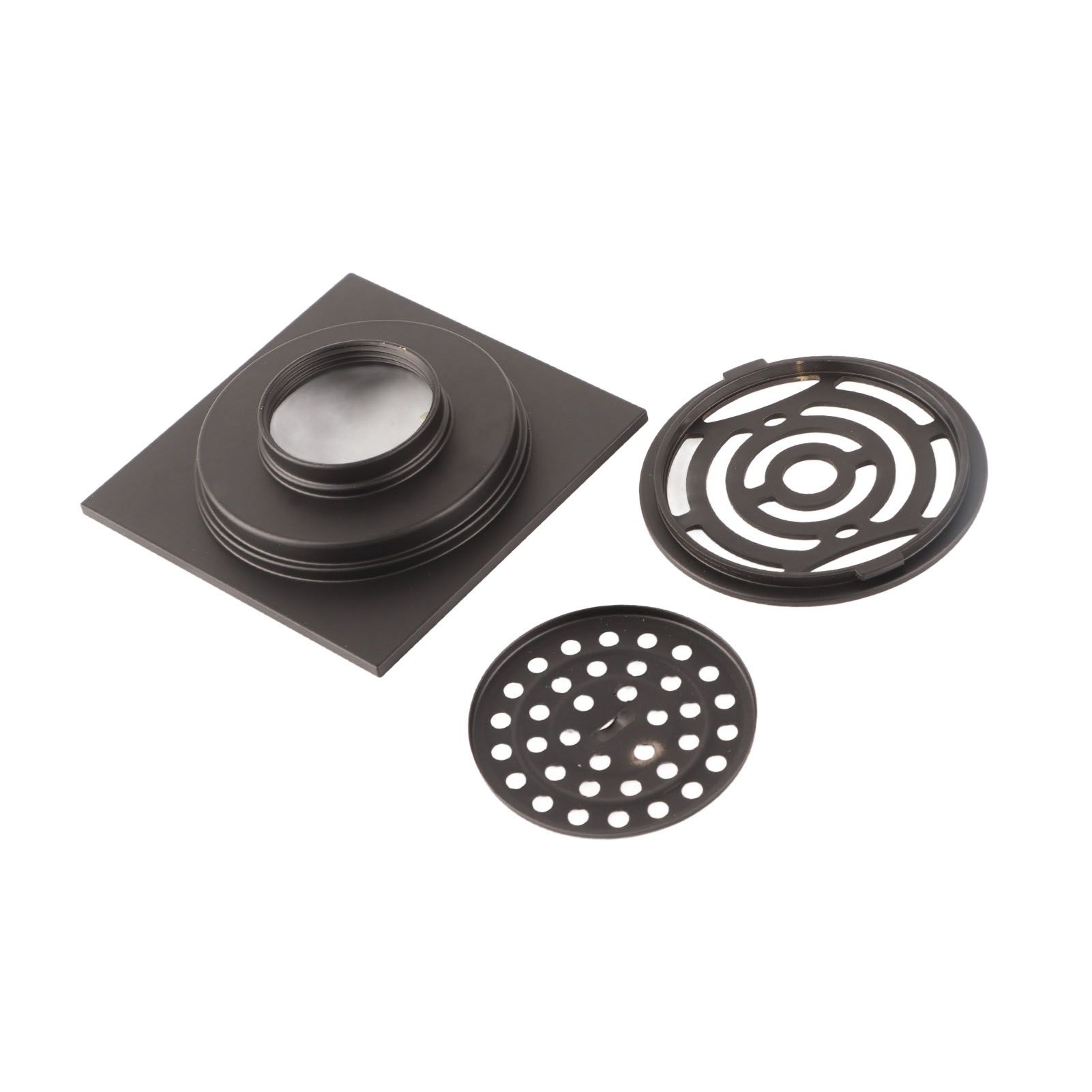 Black Floor Drain Copper Floor Drain Strainer for Kitchen Bathroom Balcony view 3