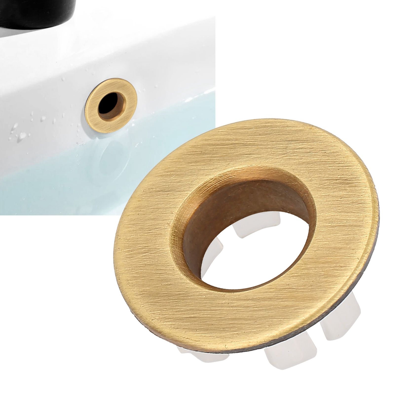 Bathroom Wash Basin Sink Overflow Cover Kitchen Sink Decoration Spare Hole for view 11