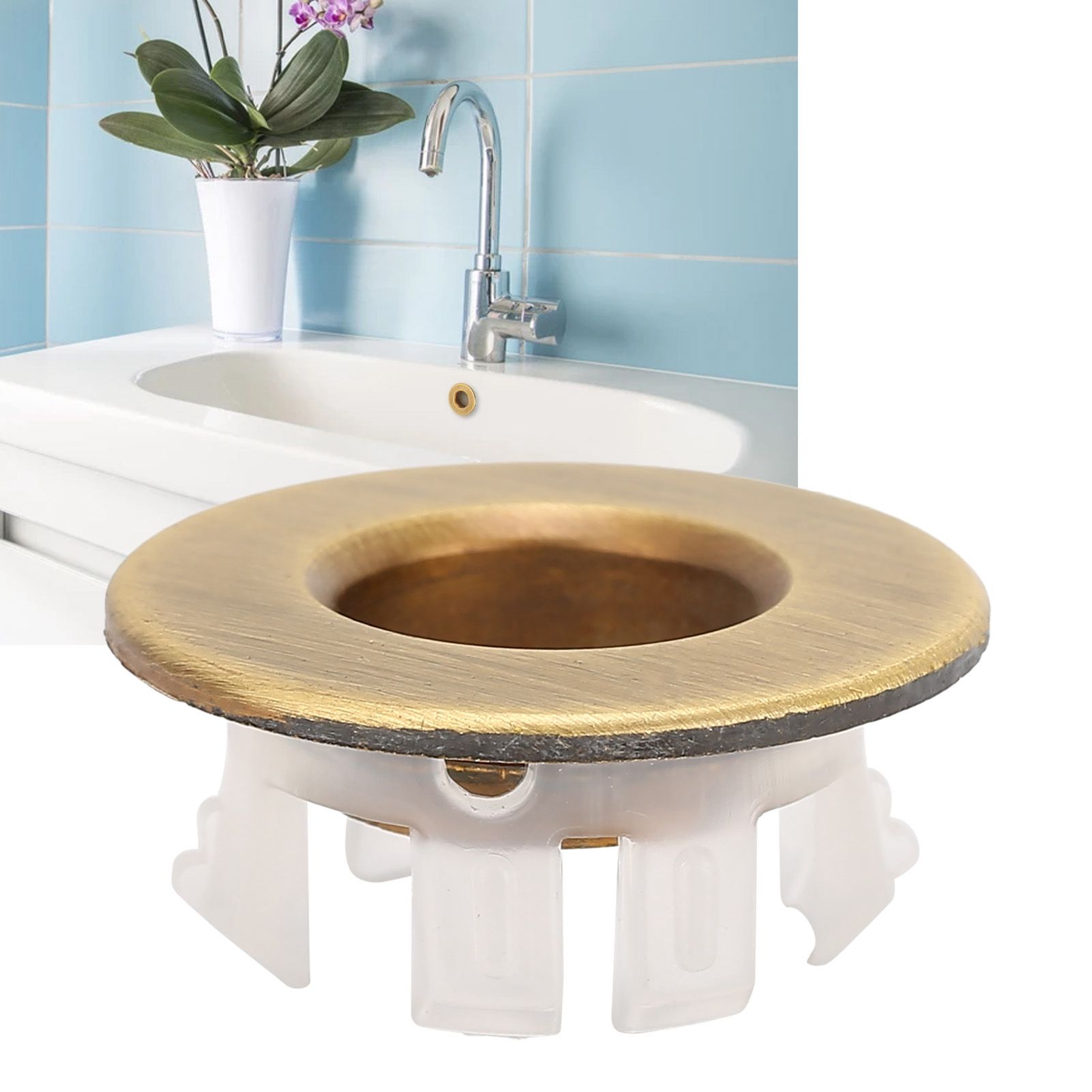 Bathroom Wash Basin Sink Overflow Cover Kitchen Sink Decoration Spare Hole for view 12