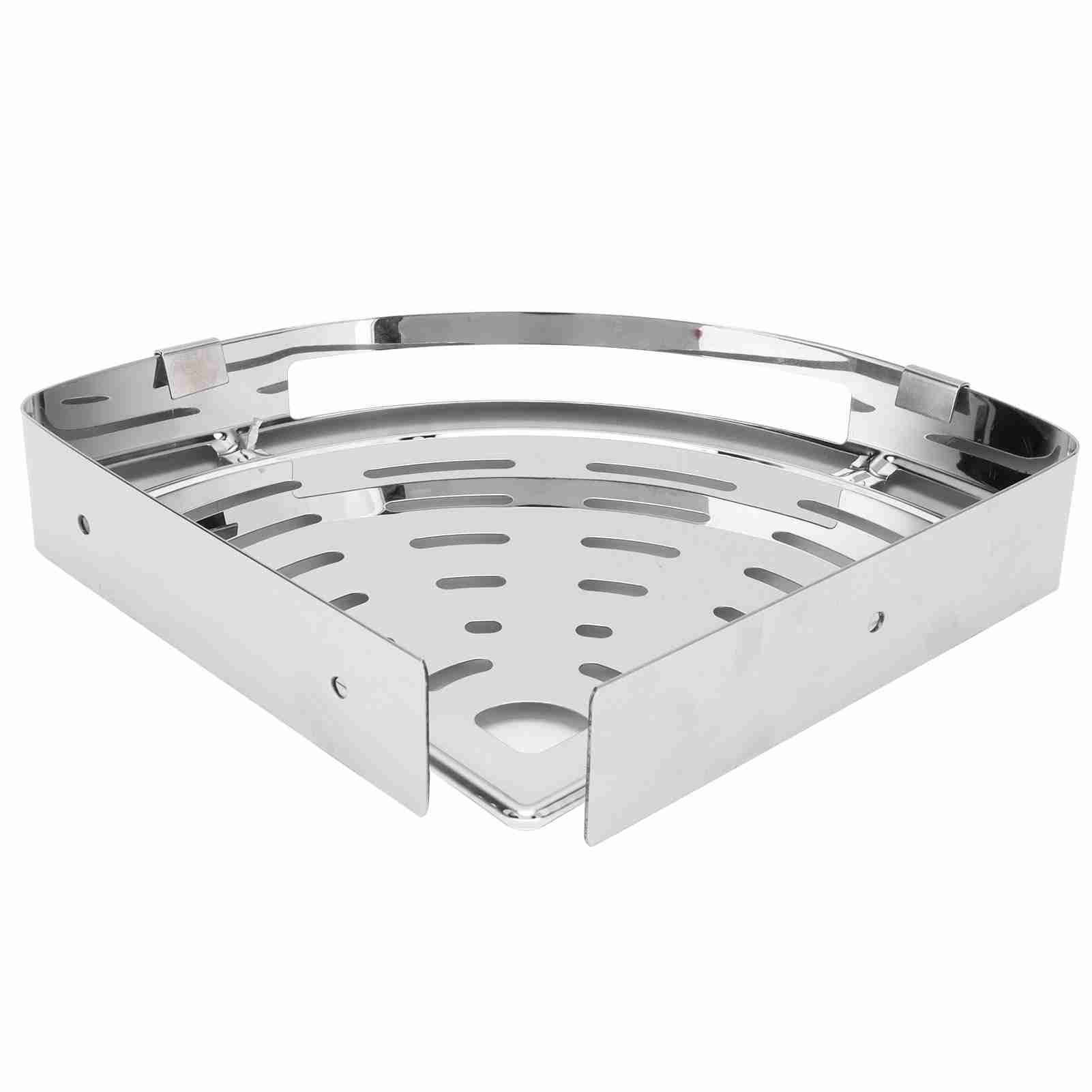 Corner Shelf 304 Stainless Steel Shower Organizer Wall Mounted Rack Bathroom view 5