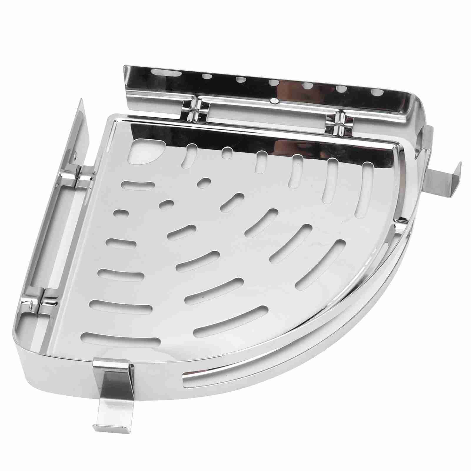 Corner Shelf 304 Stainless Steel Shower Organizer Wall Mounted Rack Bathroom view 10