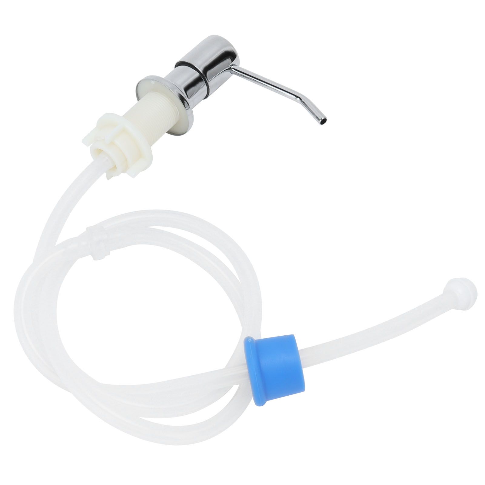Sink Soap Pump Kit 304 Stainless Steel Soap Dispenser Head Silicone Tube for — image 1