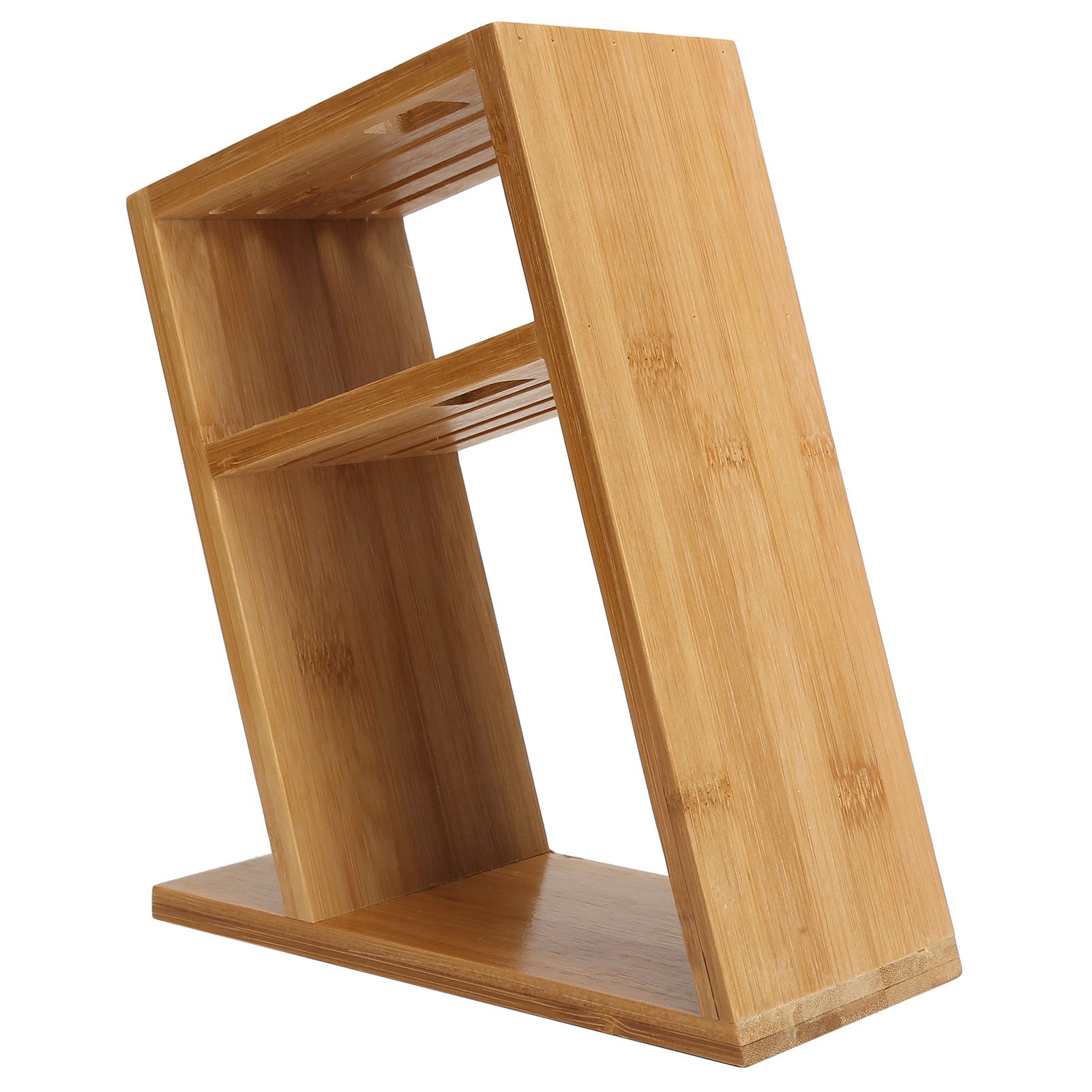 Bamboo Knife Holder Inclined Kitchen Knife Holder Multifunctional Bamboo Rack view 3